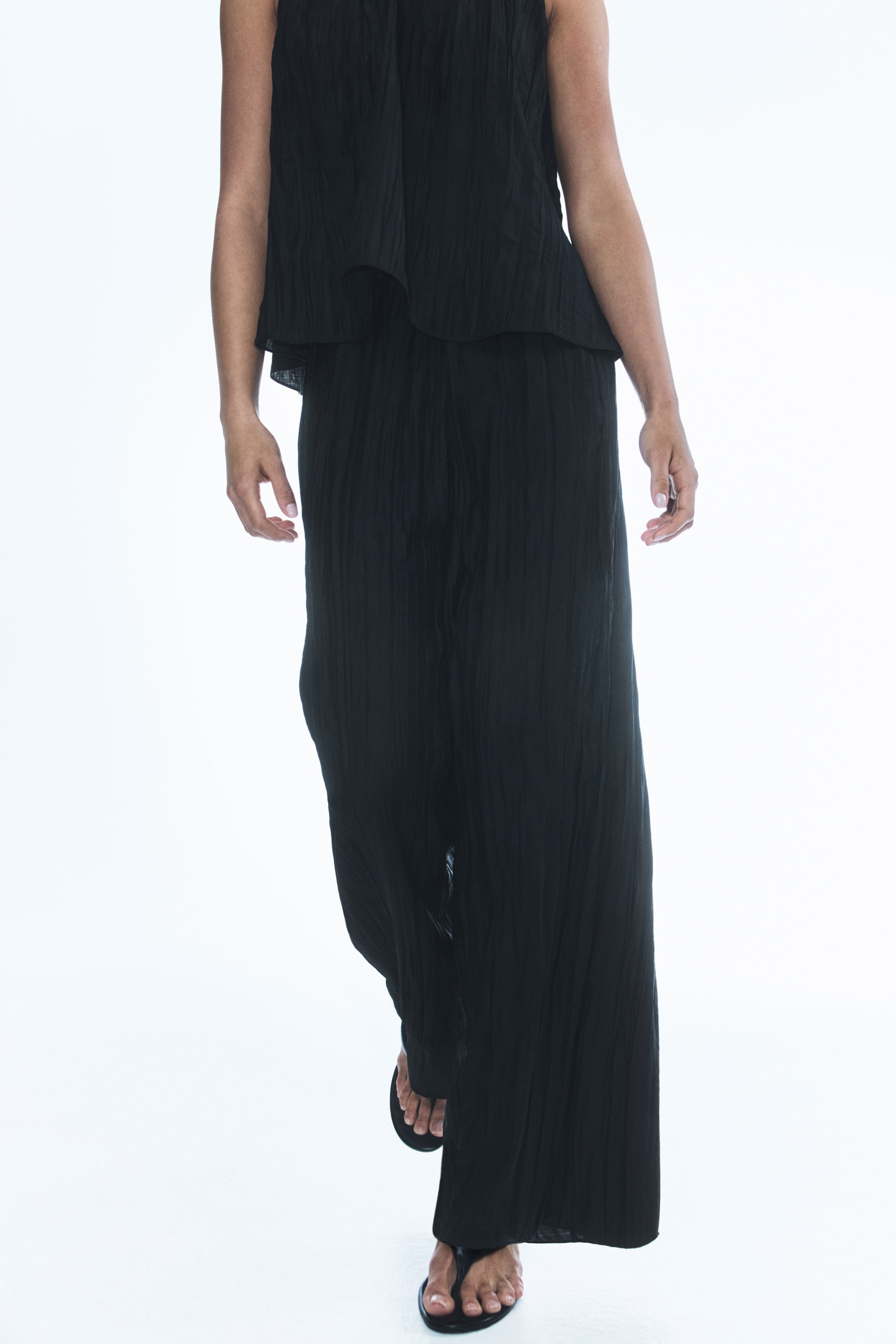 View larger image: Crinkled Pants - Black - Ladies | H&M AU 2