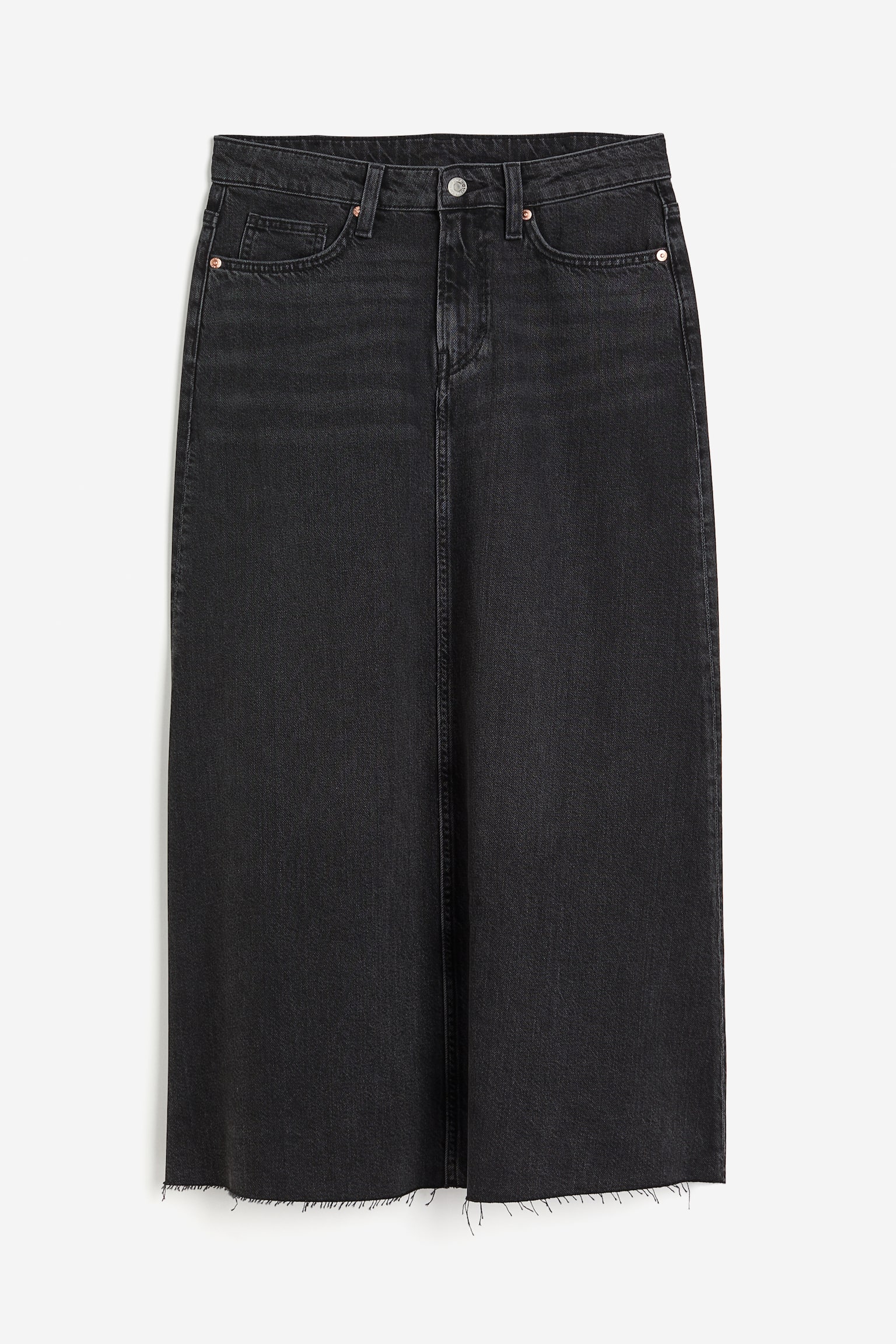 Feather Soft Denim Skirt - Black/Pale denim blue/Denim blue/Pale denim blue/Light denim blue - 2