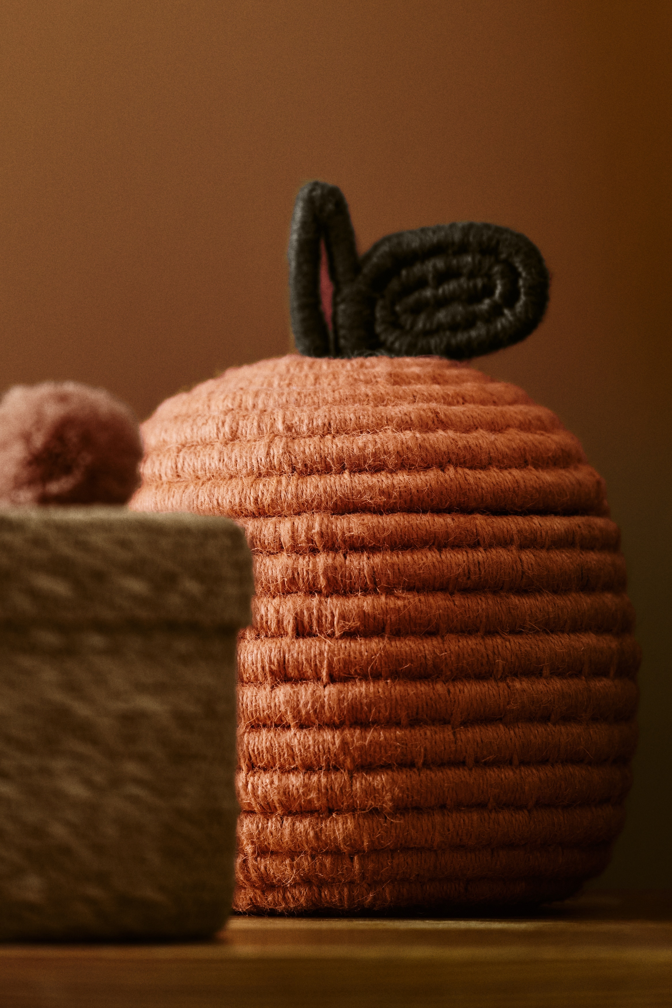 Panier de rangement en forme d'orange - Orange/citrouille