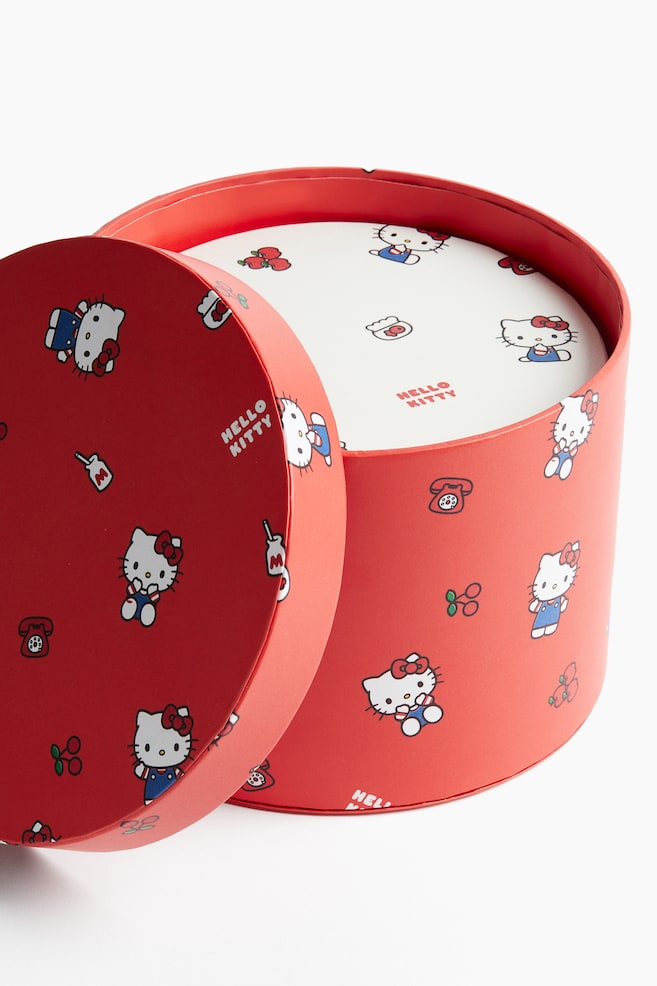 2er-Pack Runde Schachteln - Rot/Hello Kitty - 3