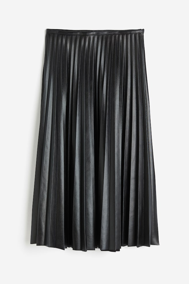 Pleated coated skirt - 2