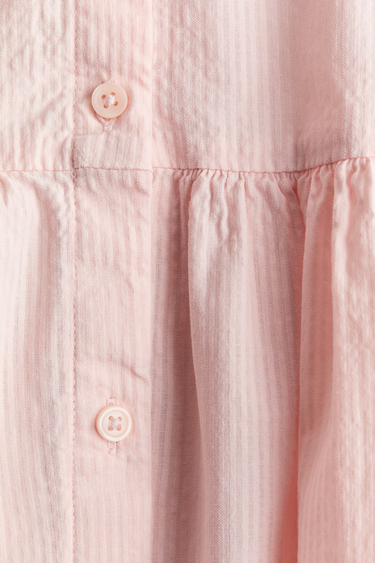 שמלת סירסאקר ללא שרוולים - ורוד בהיר/תכלת - 2