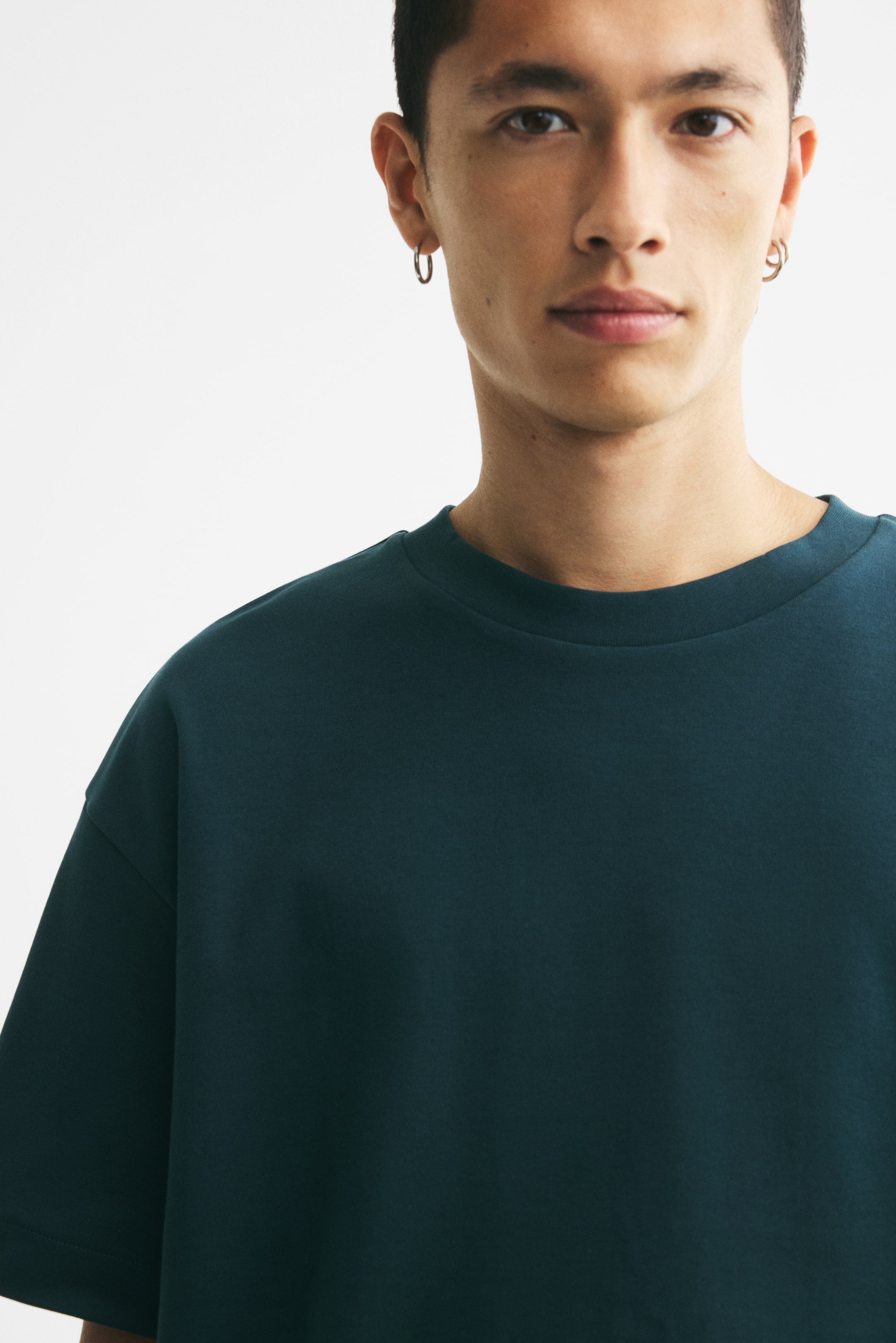 Loose-Fit Interlock T-Shirt