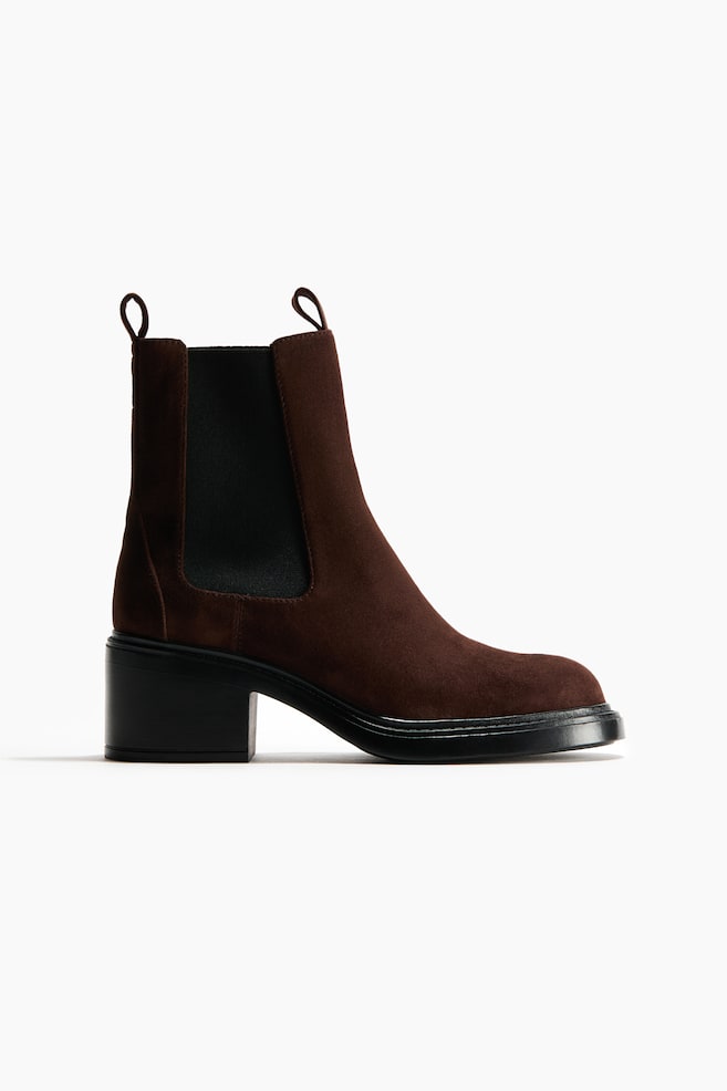 Chelsea Boots with Heel - Dark brown/Black - 1