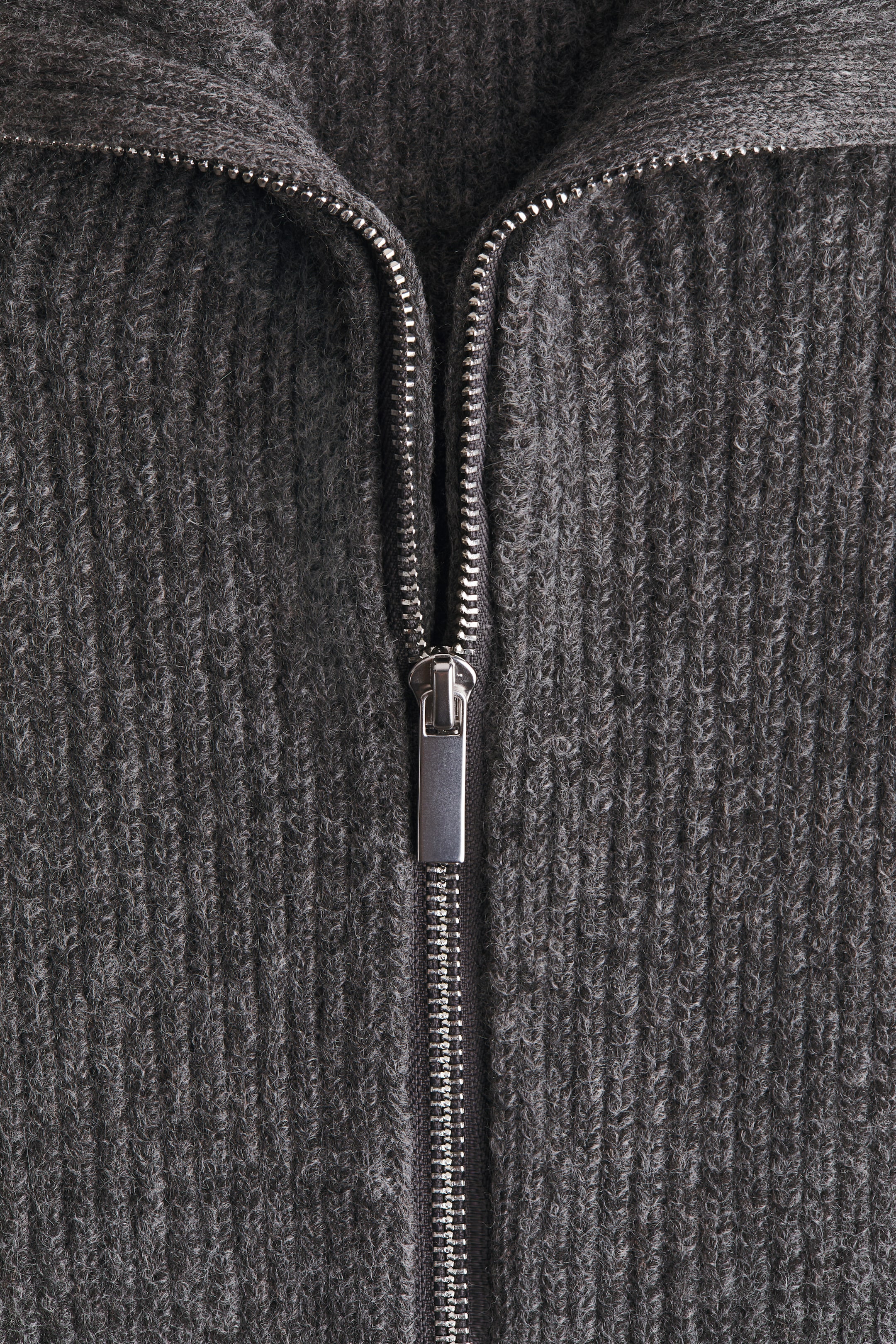 Visualizza immagine più grande: Cardigan con cerniera - Grigio scuro mélange - DONNA | H&M IT 2