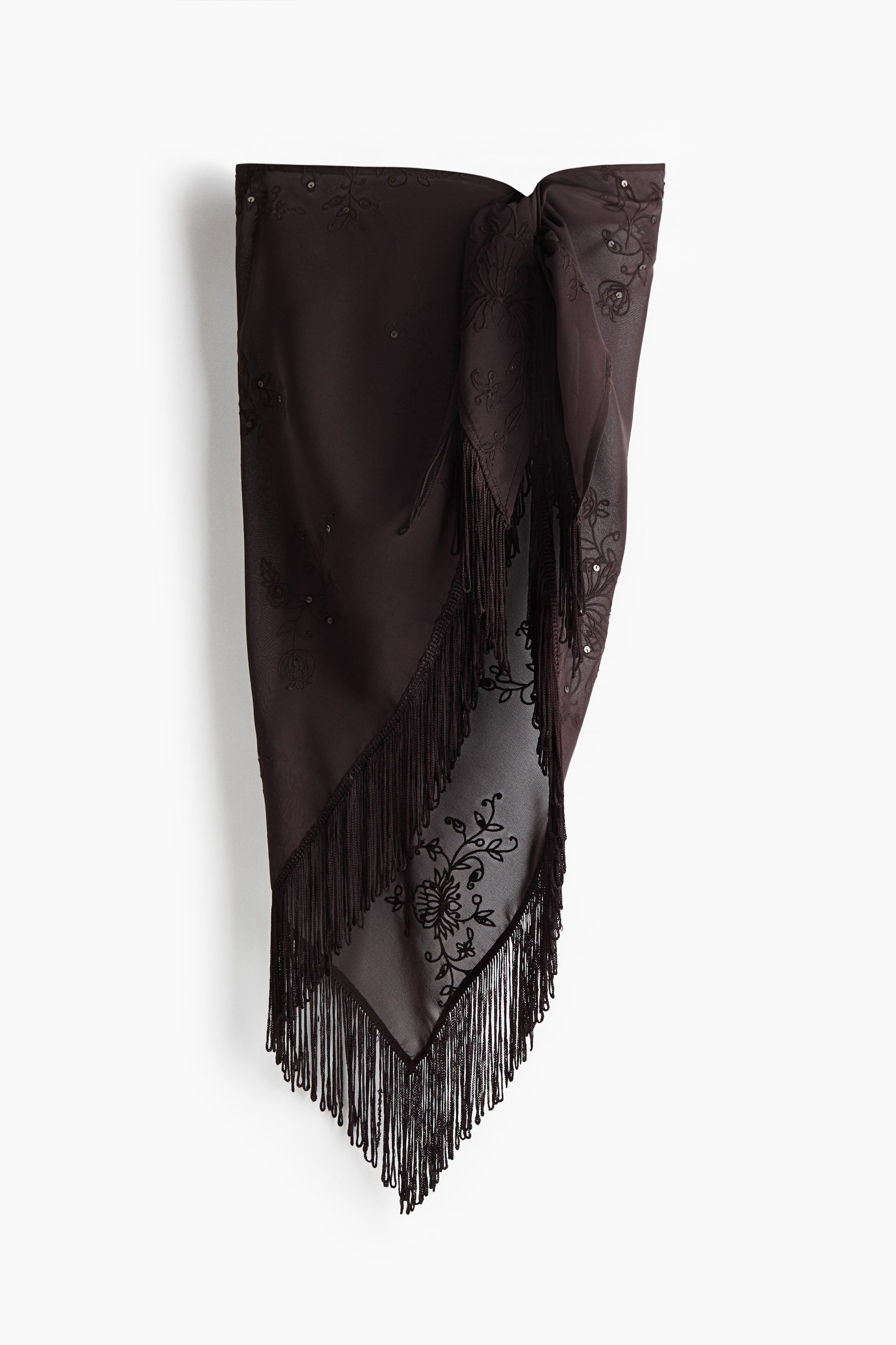 Fringe-Trimmed Sarong