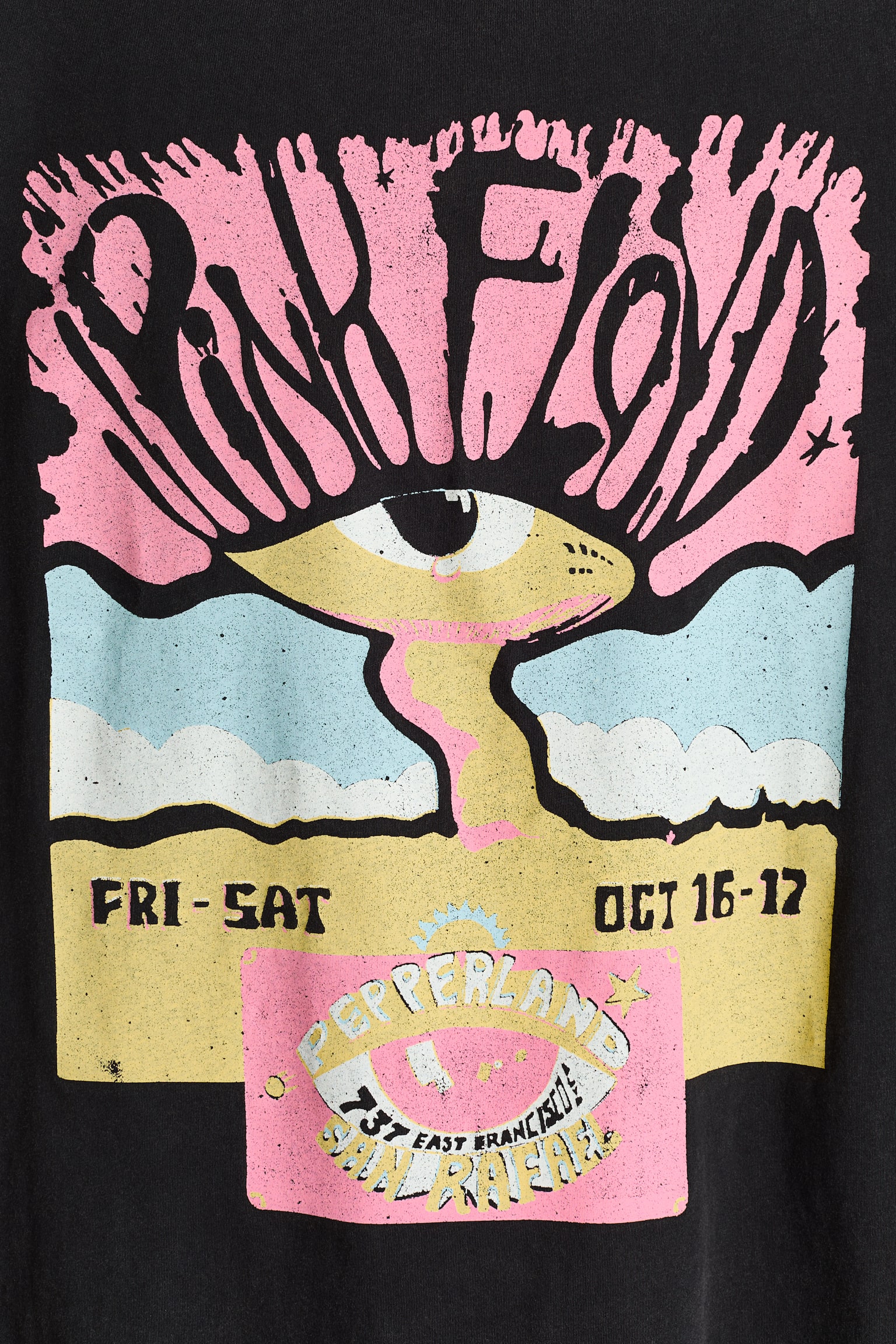 Oversized print-motif T-shirt - Black/Pink Floyd/Blue/Degas/Light beige/Monet/Green/Woodstock/Light orange/Grateful Dead - 2