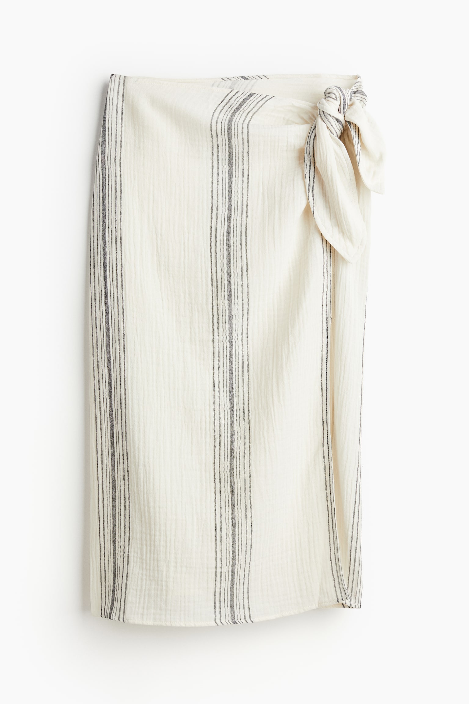 Cotton Sarong - Cream/Stripe - 2