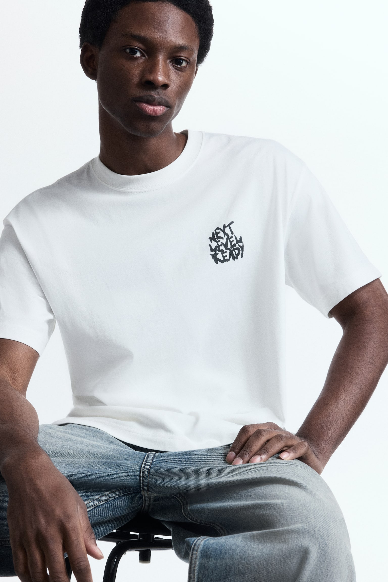 Loose Fit Printed T-shirt - White/Next level ready/Sage green/Angel Ridge/Light blue/Wickford Hills/Brown/Adapt/Plum purple/Orchards bookstore/Brown/Street hoops/Turquoise/Emotional currents/Black/Lost Time/Plum/Handle With Care/Navy blue/Not All Things Lost - 8