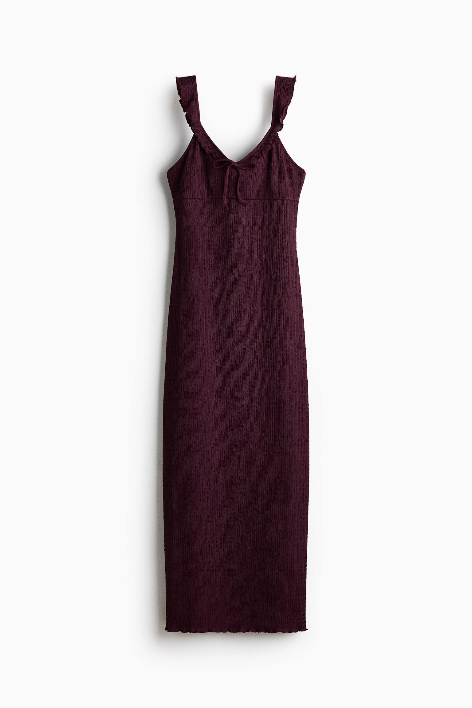 Textured jersey dress - Plum/Black - 2