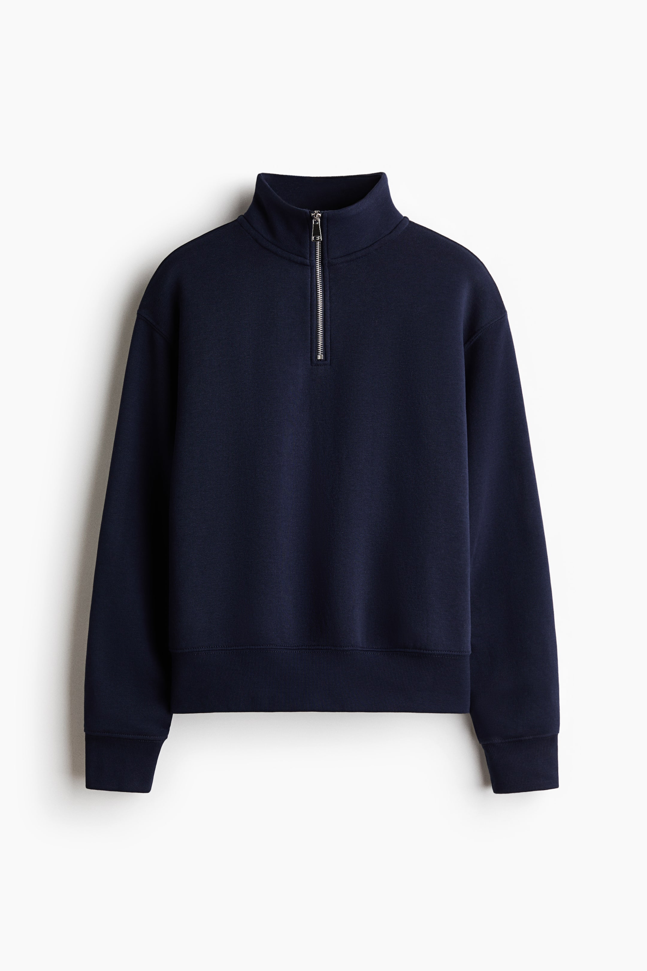 View larger image: Half-Zip Sweatshirt - Navy blue - Ladies | H&M US 1