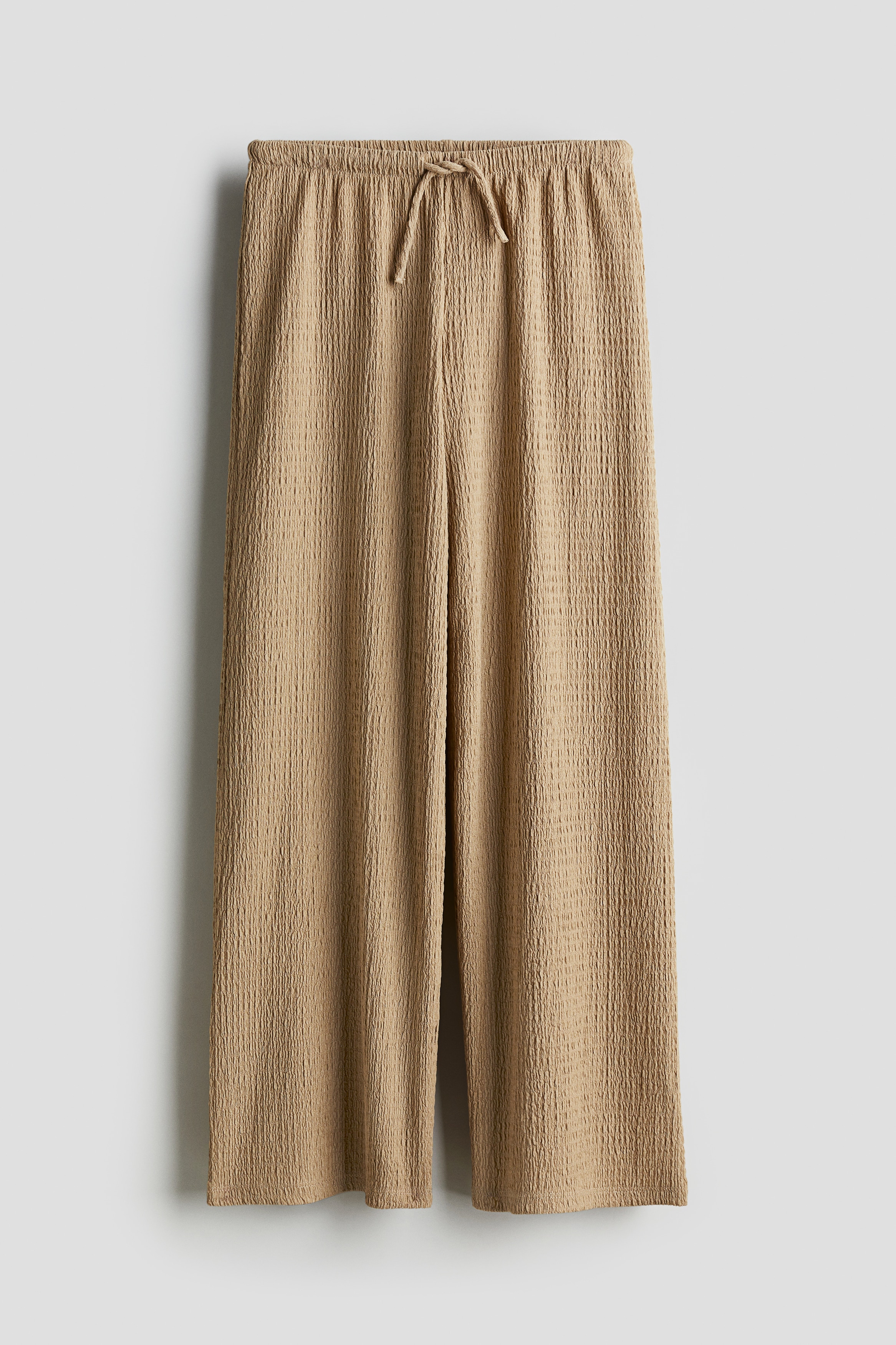Crinkled Jersey Pants - Dusty khaki green - Kids | H&M US