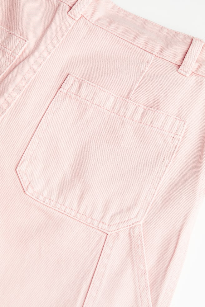 Wide cargo trousers - Light pink/Cream/Dark beige - 8