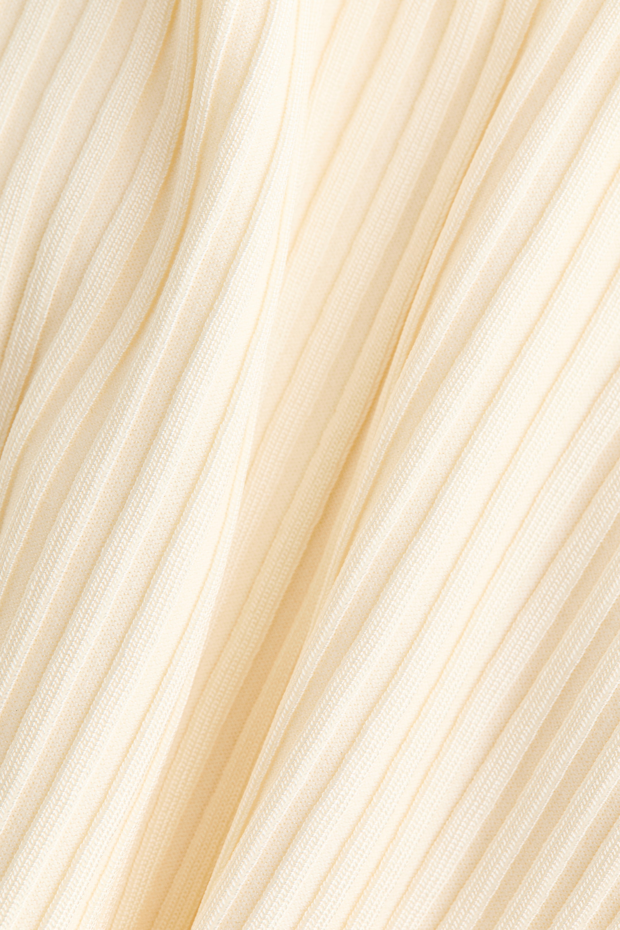 Fringed Rib-Knit Dress