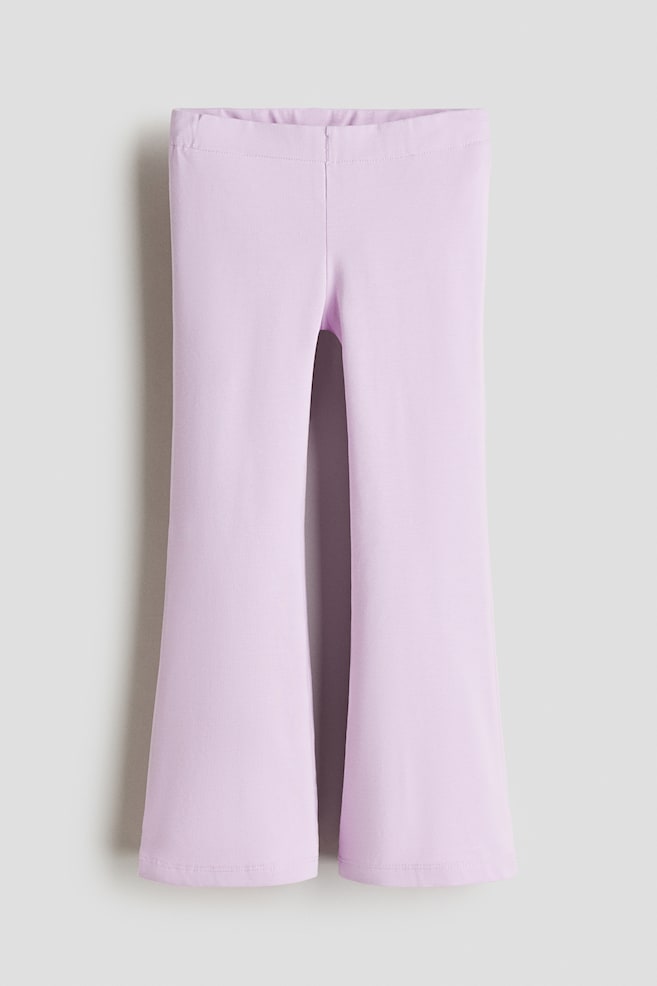 Flared leggings - Light purple/Pink/Light dusty purple/Light beige marl/Light pink/Beige/Leopard print/Black/Purple/Black/Pink/Light beige marl - 1