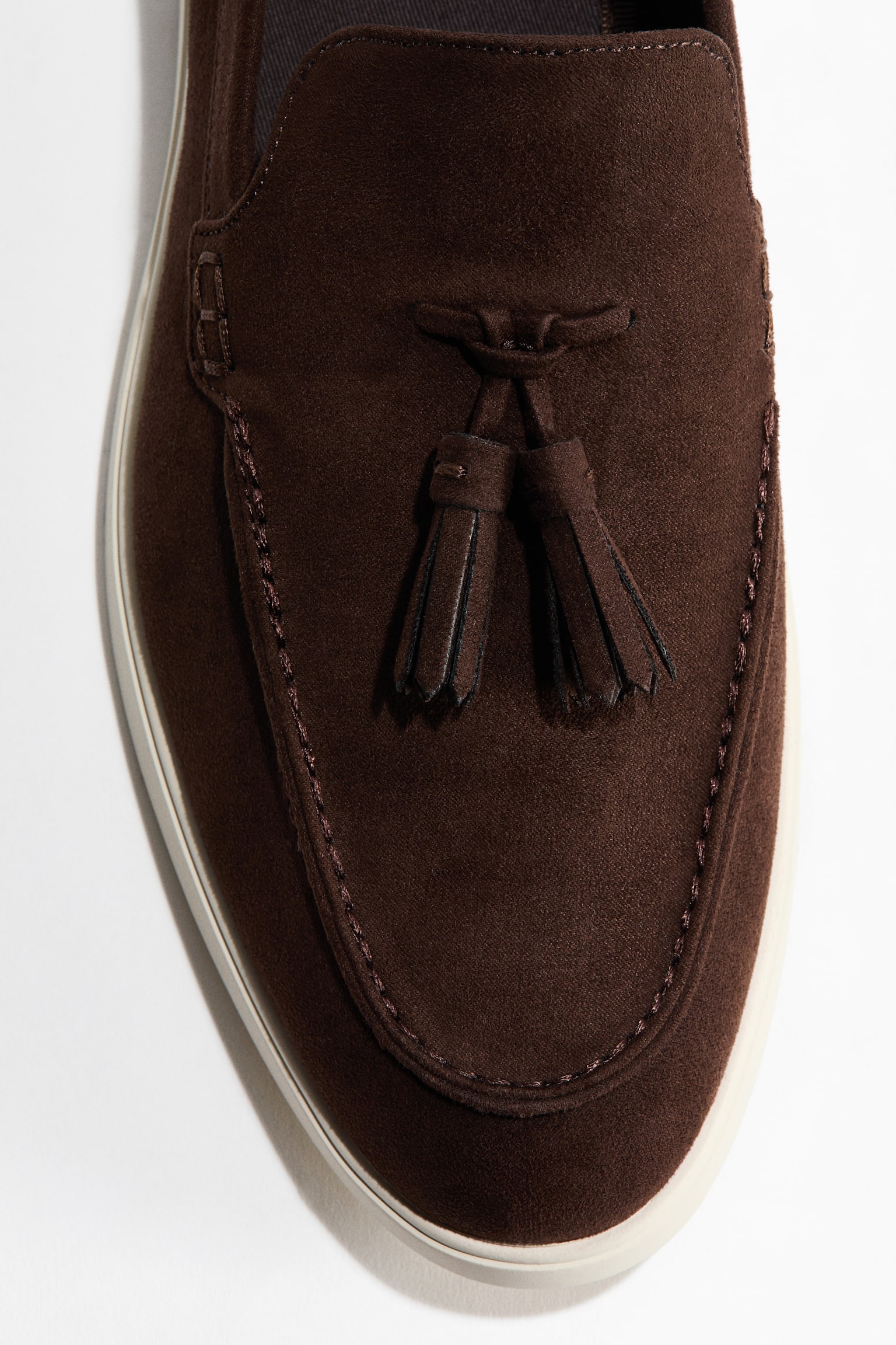Tasseled loafers - Dark brown/Dark beige - 3