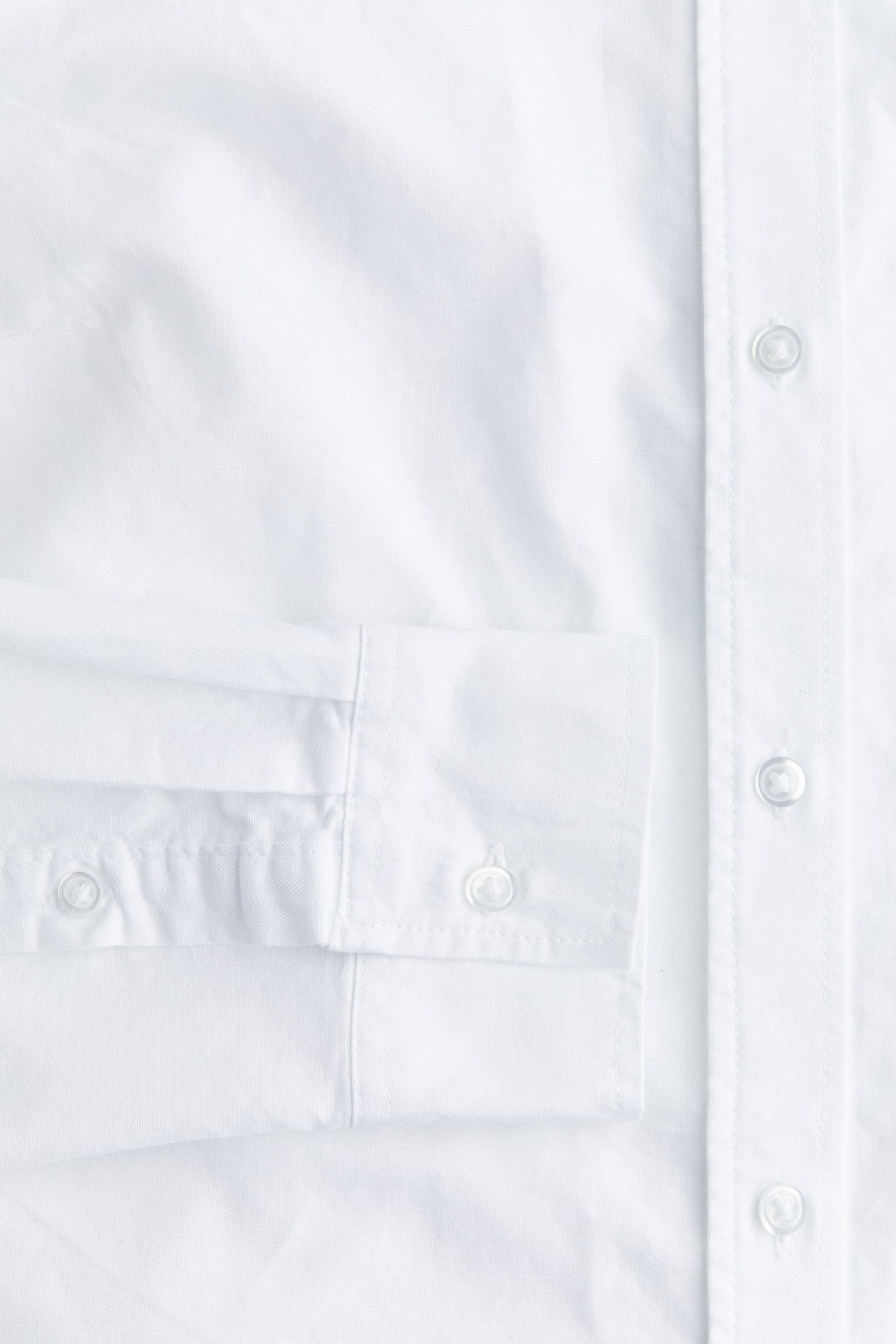 Fitted Oxford Shirt - White - 6