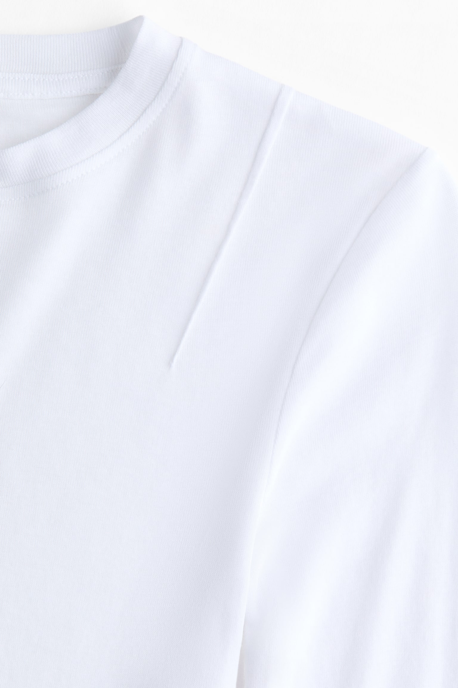 Женский топ H&M Pima Cotton Top, цвет: Белый — фото 5