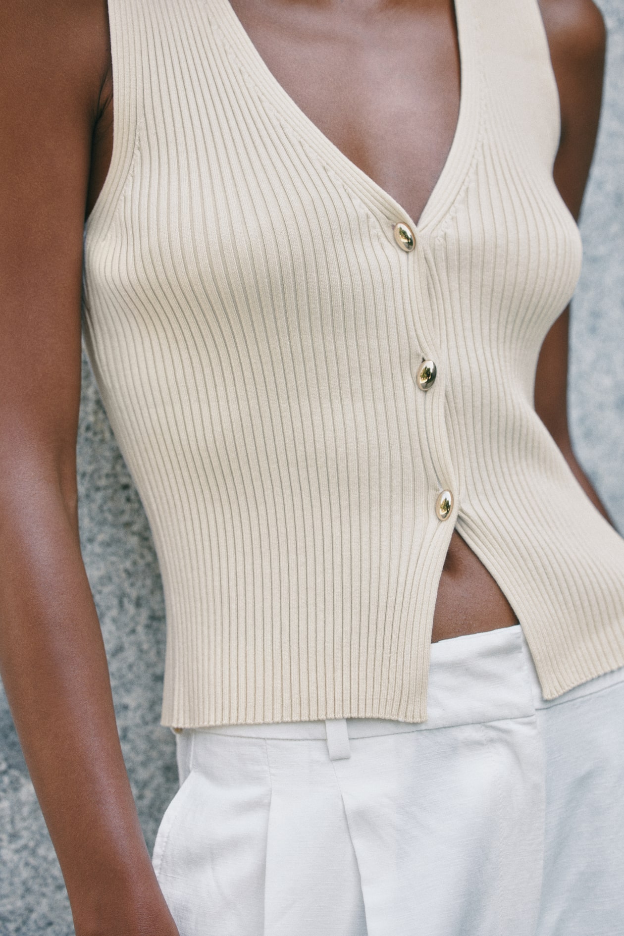 Rib-Knit Vest - image 2