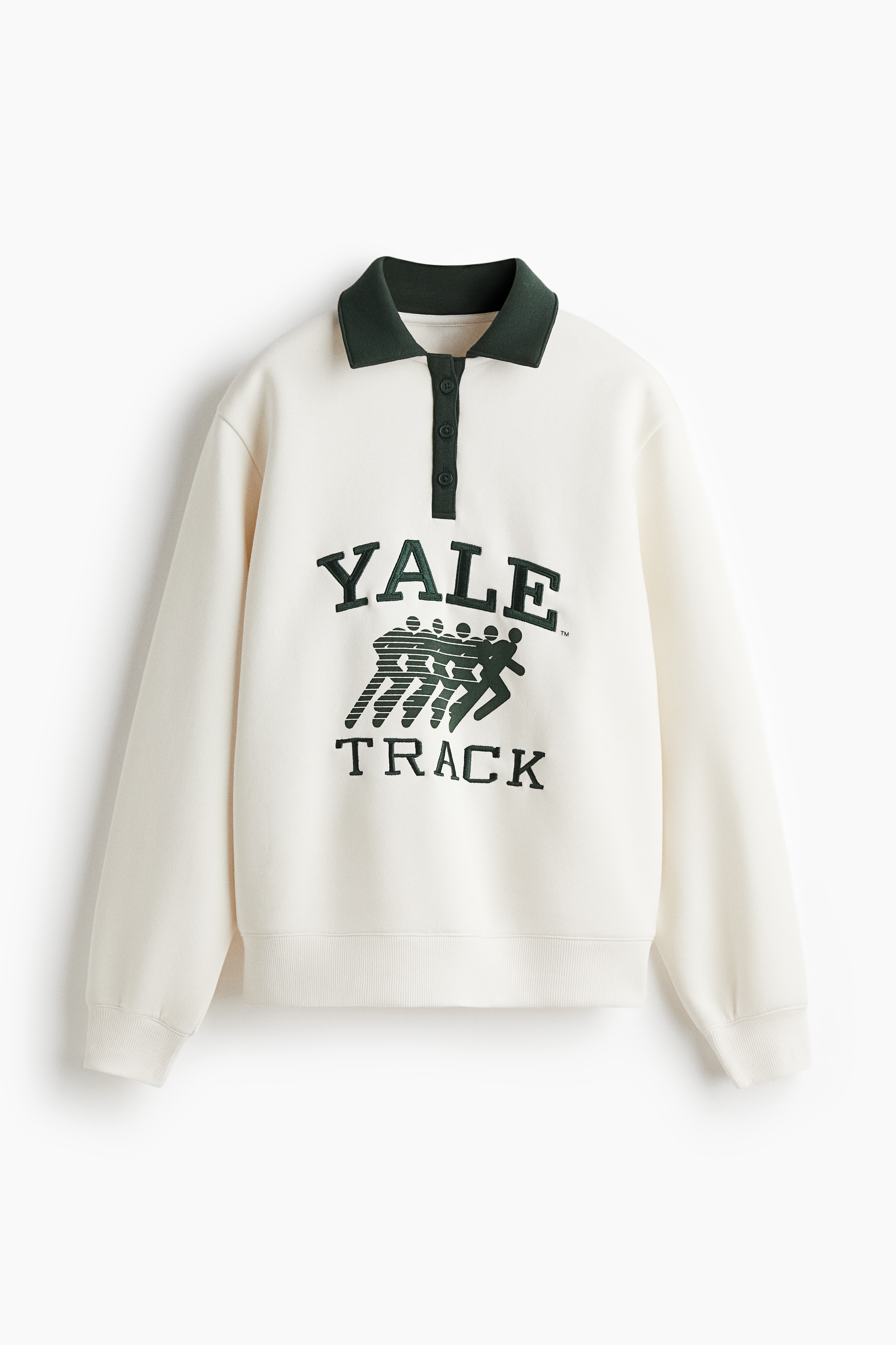 Polo Sweater - White/Yale