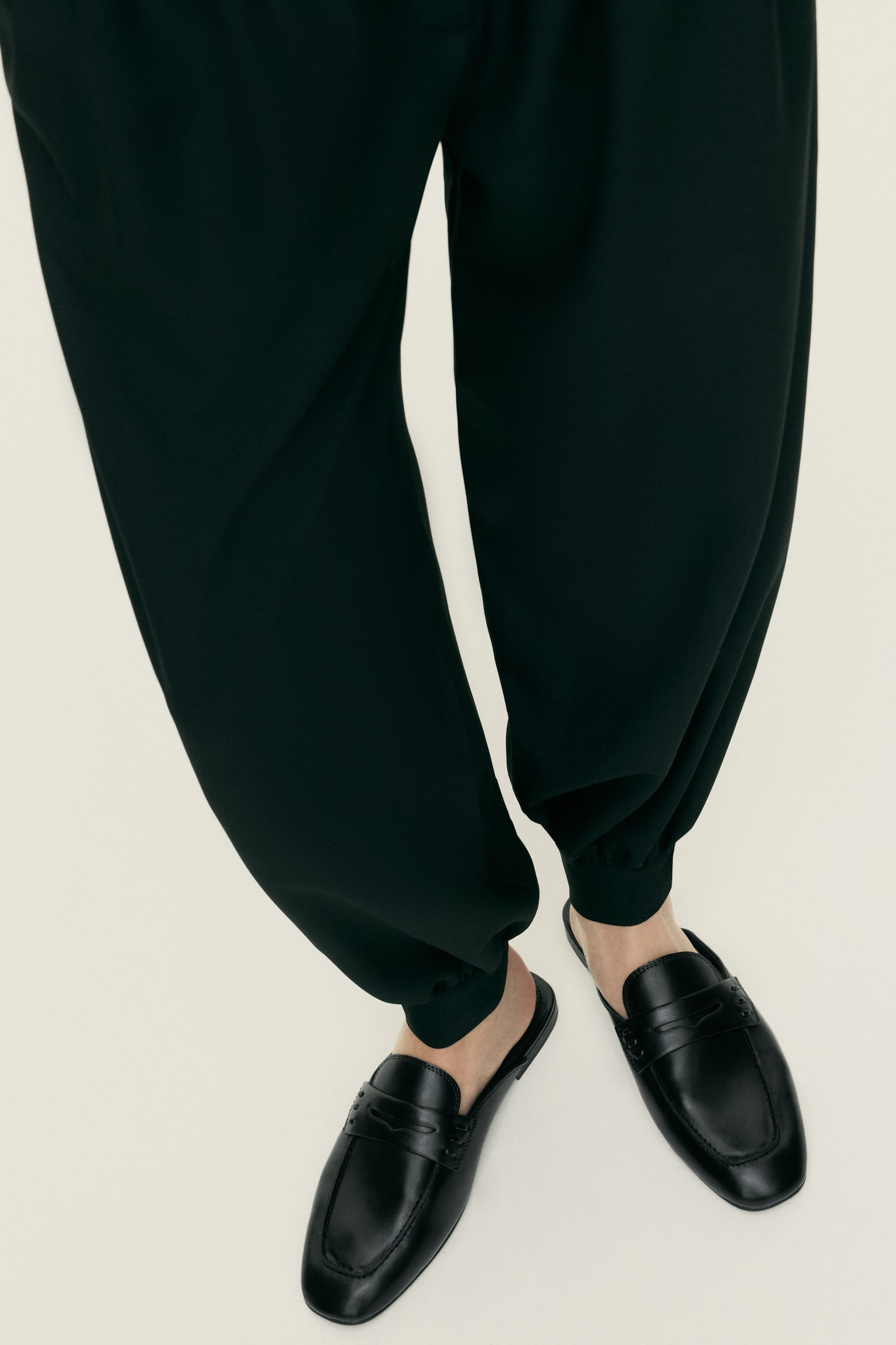 ローファーミュール - ブラック/ベージュ／レオパードプリント - 3