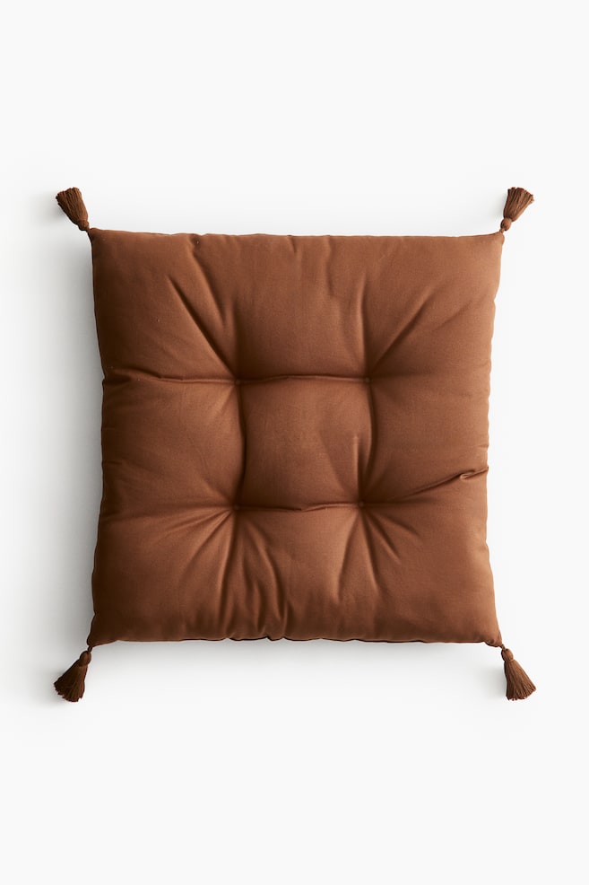 Cojín de suelo para exterior - Marrón/Verde caqui/Beige claro - 1