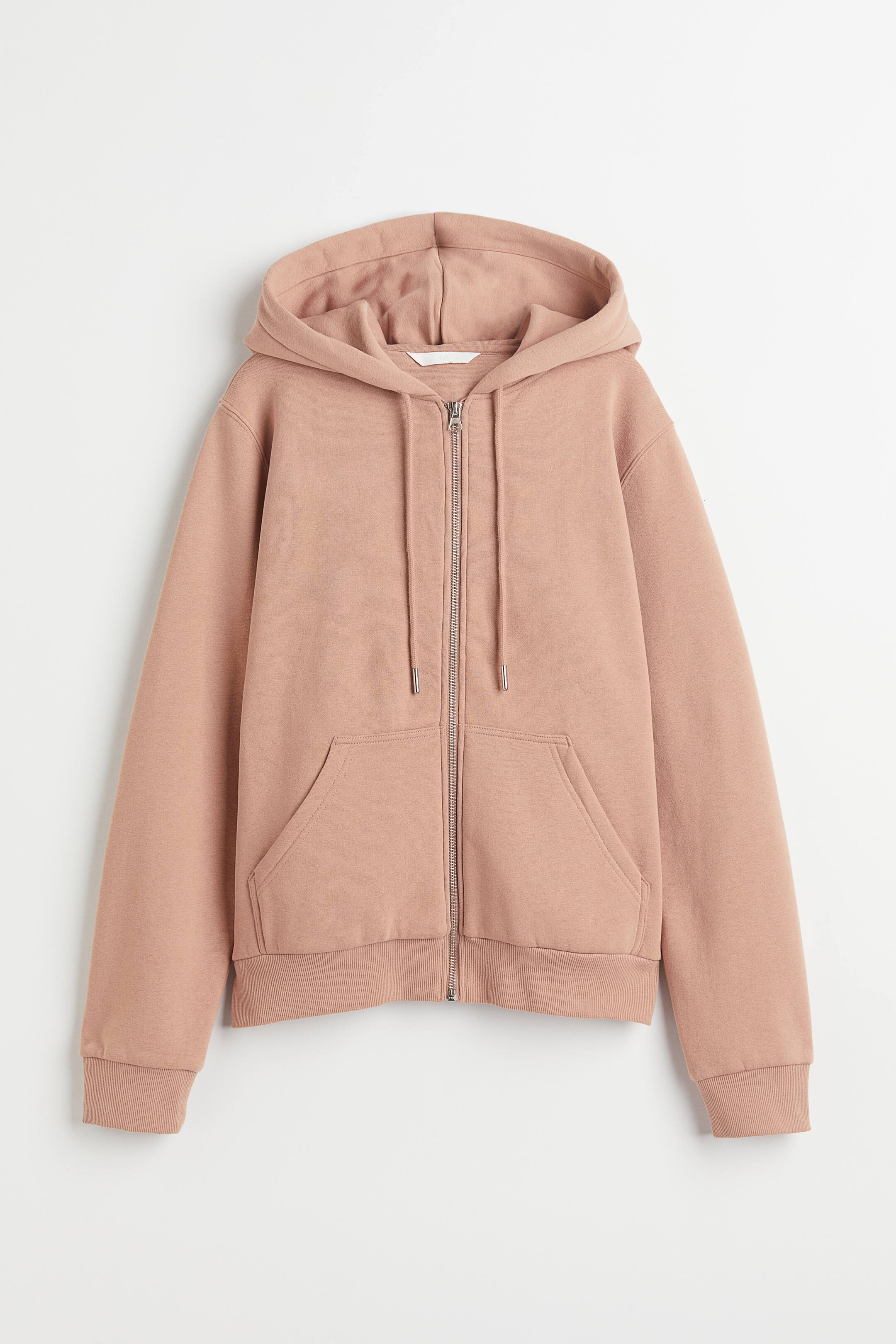 View larger image: Zip-through hoodie - Powder beige - Ladies | H&M 1