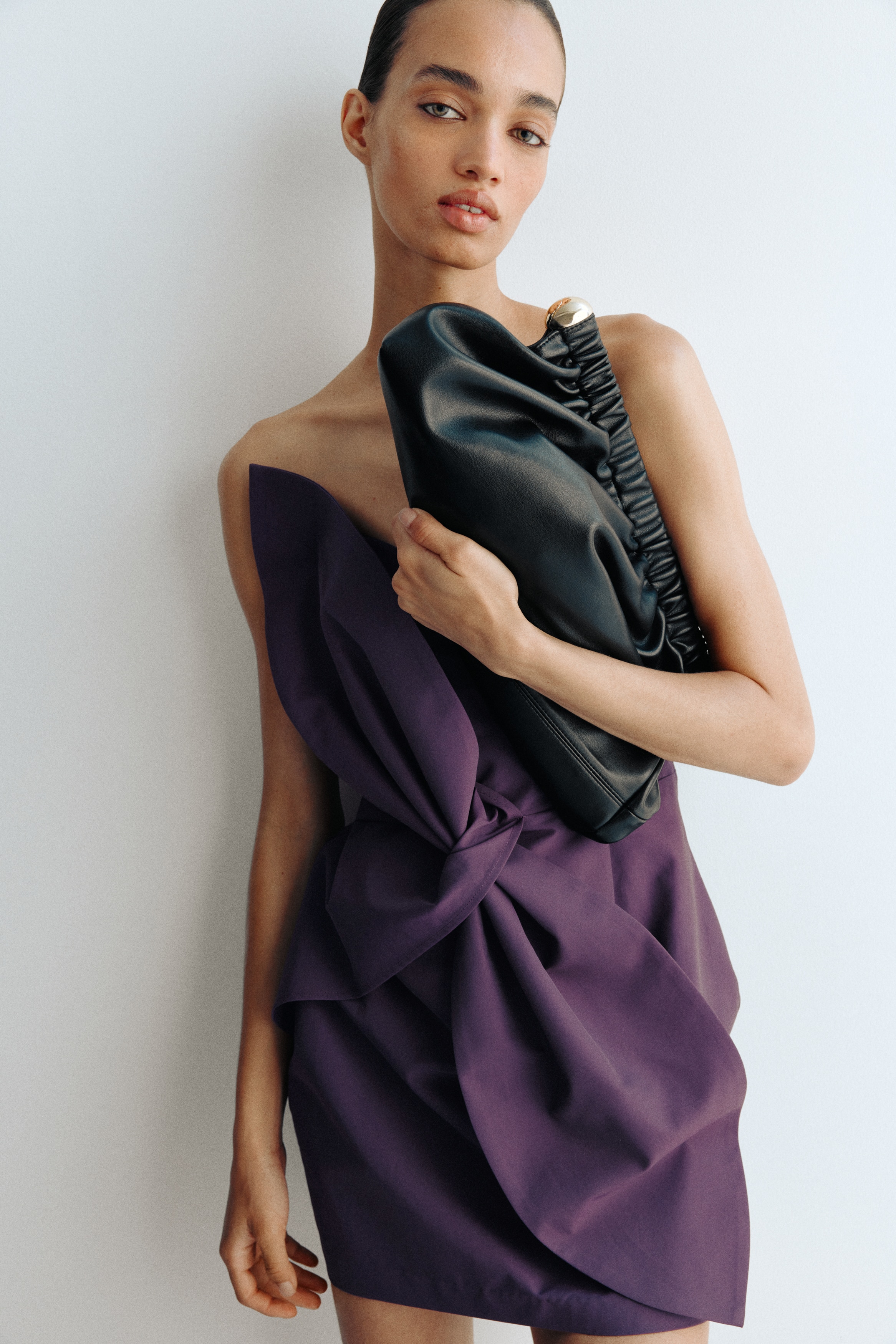 Knot-detail bandeau dress