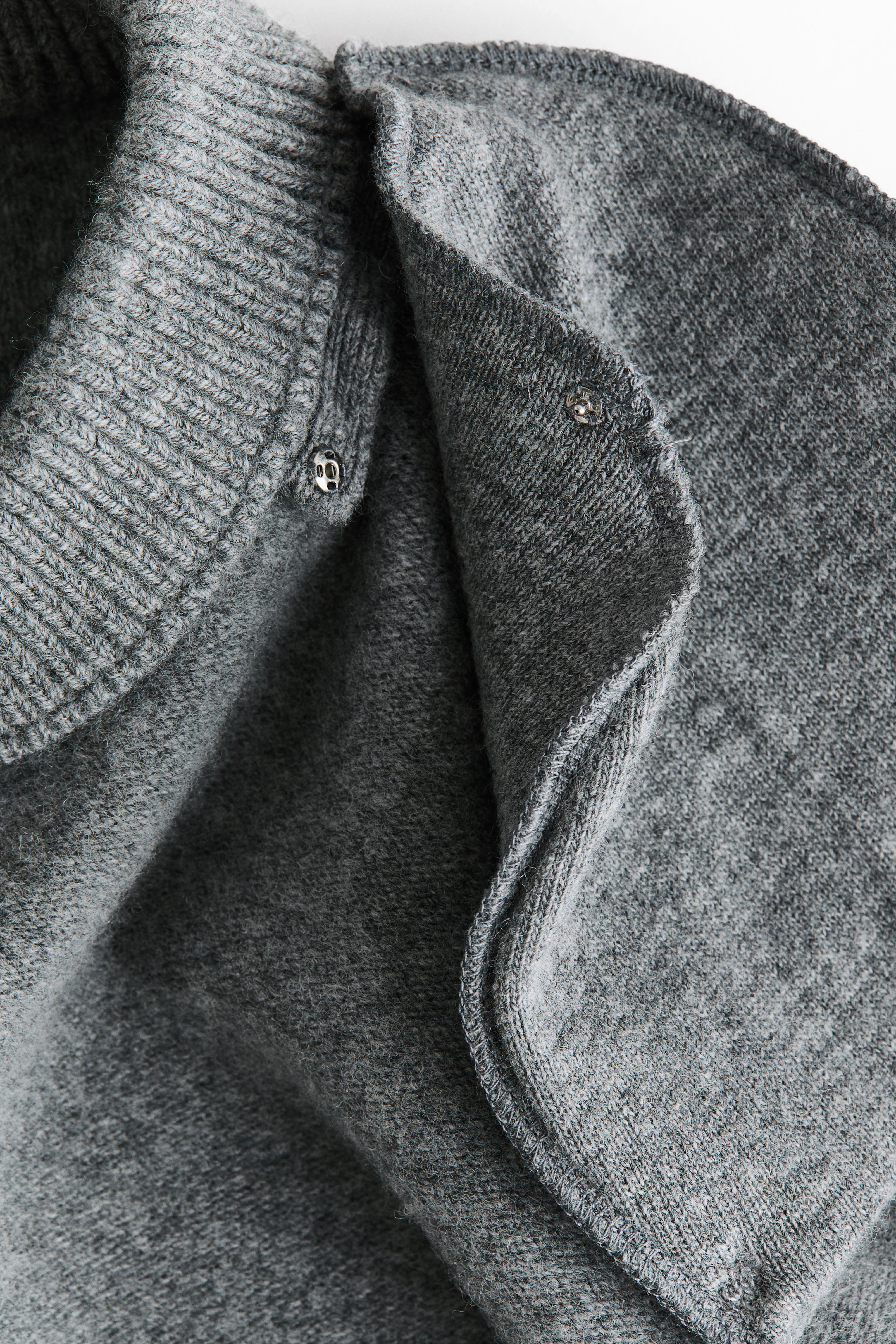 Wool-Blend Sweater with Shoulder Pads