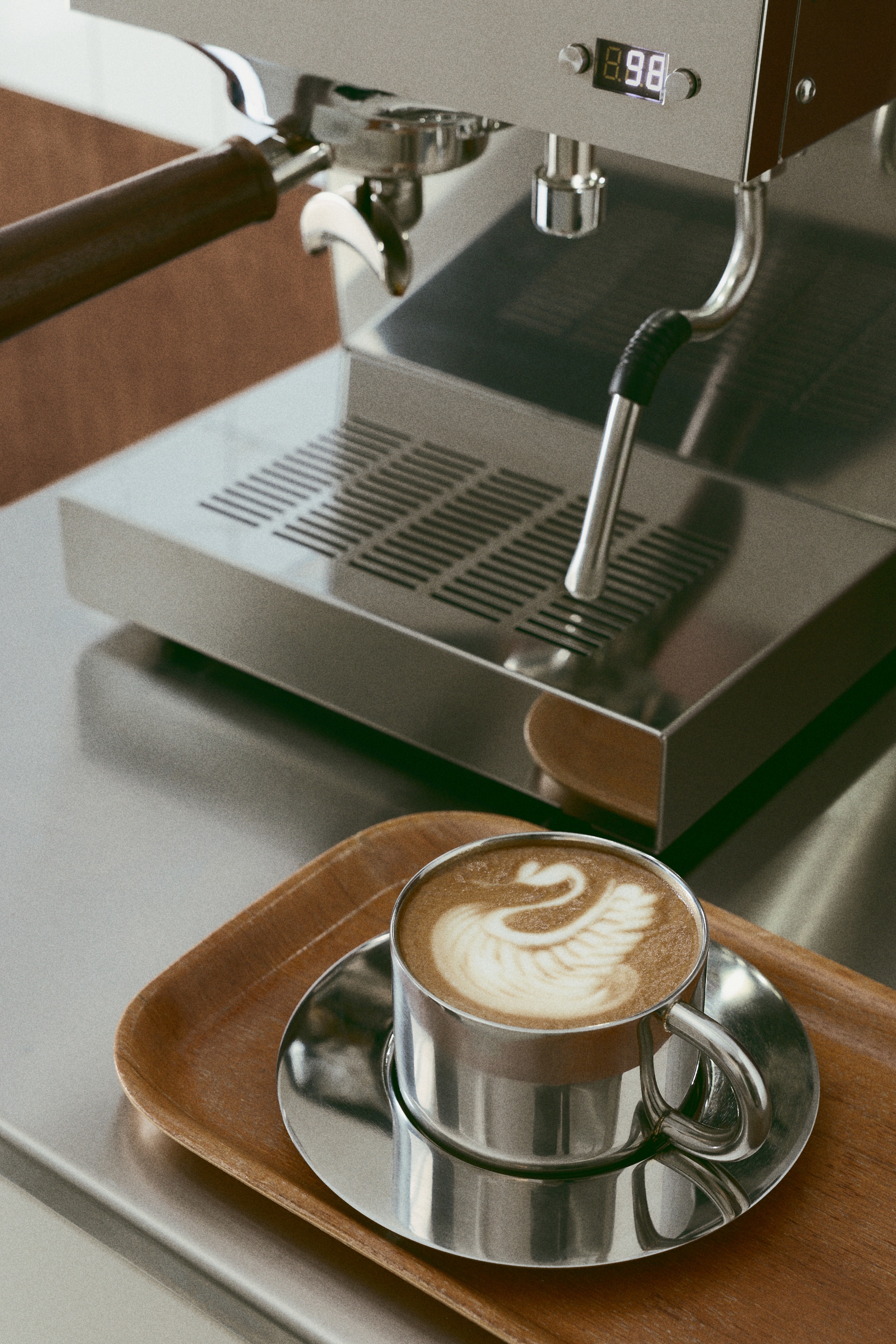 Stainless Steel Cup and Saucer - Thumbnail 5