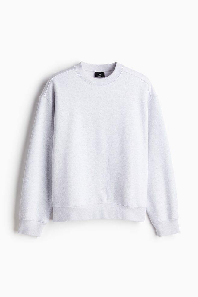 Loose Fit Sweatshirt - Light gray melange - 1