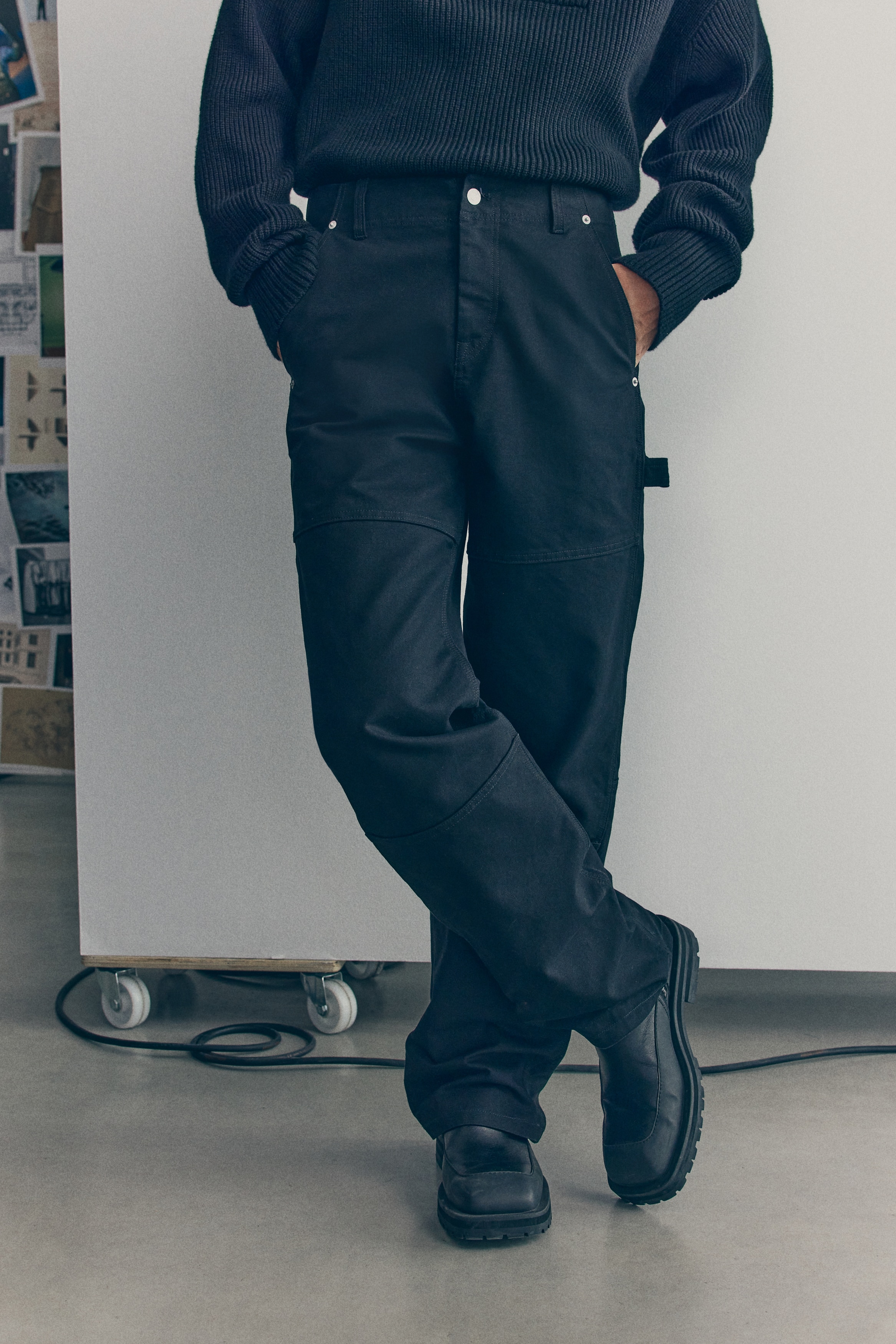 Men's Black 5-Pocket Carpenter Pants | H&M US