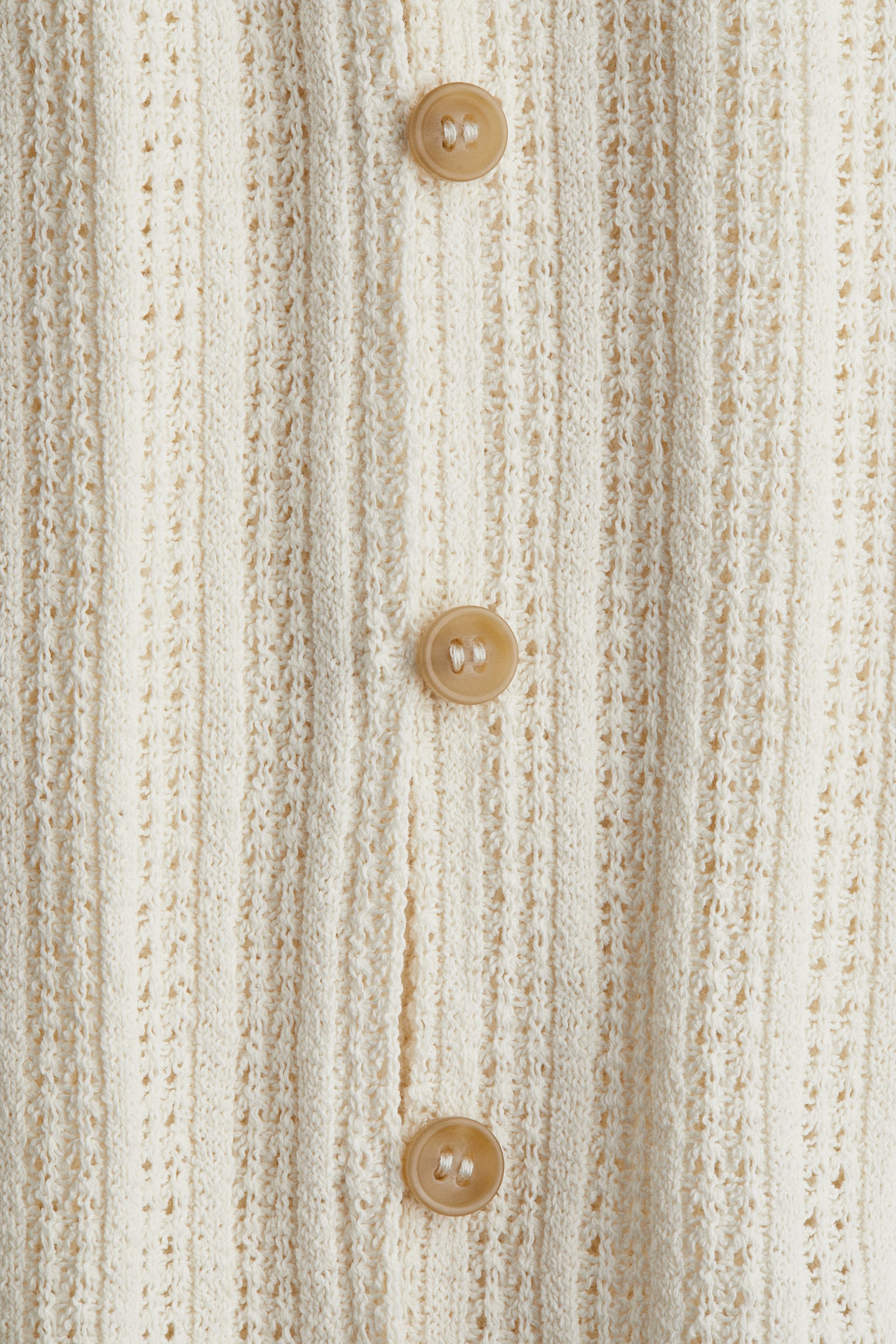 Женский жилет H&M Textured Jersey Vest, цвет: Кремовый — фото 2