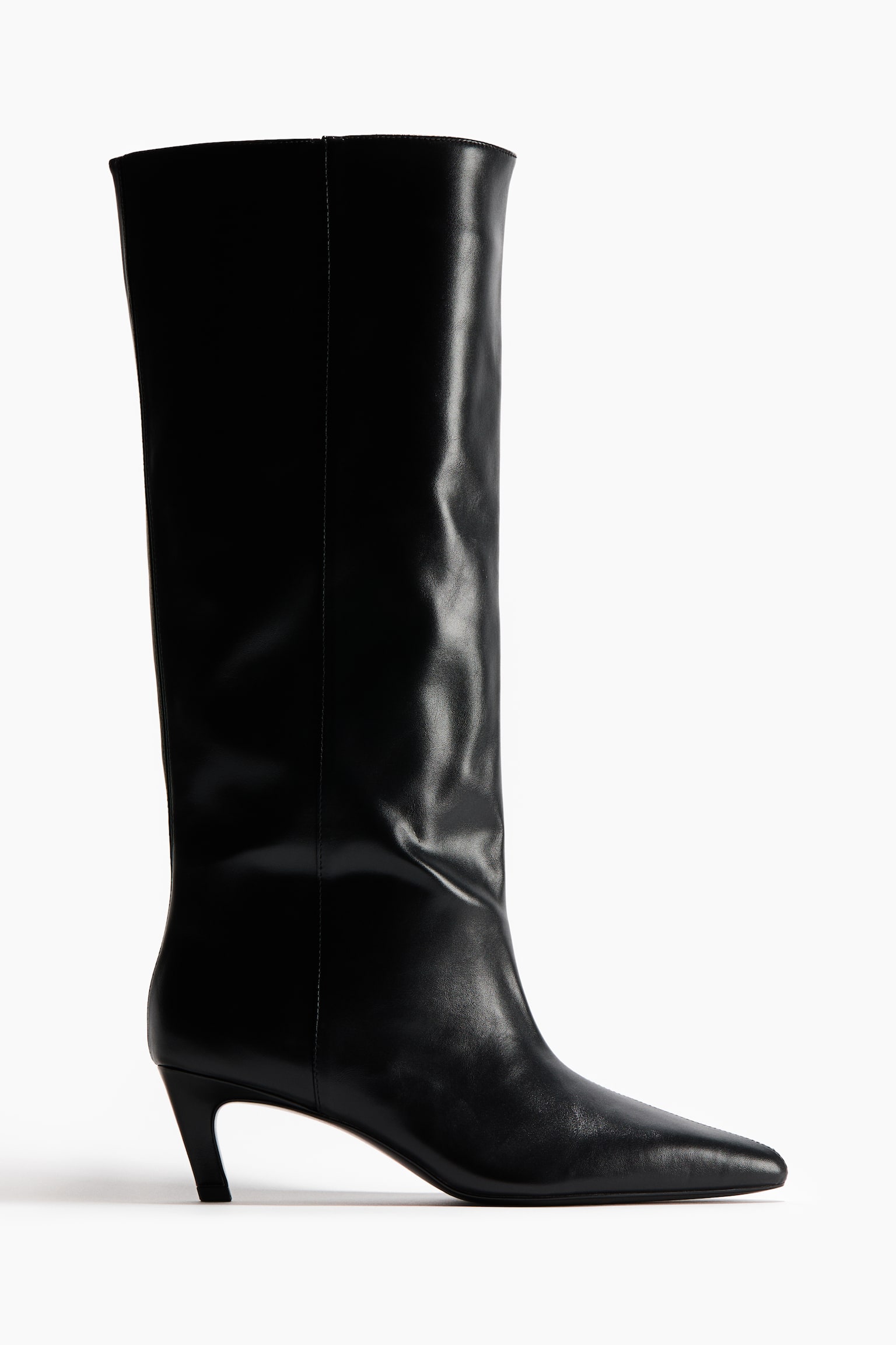 Pointed boots - Black/Grey