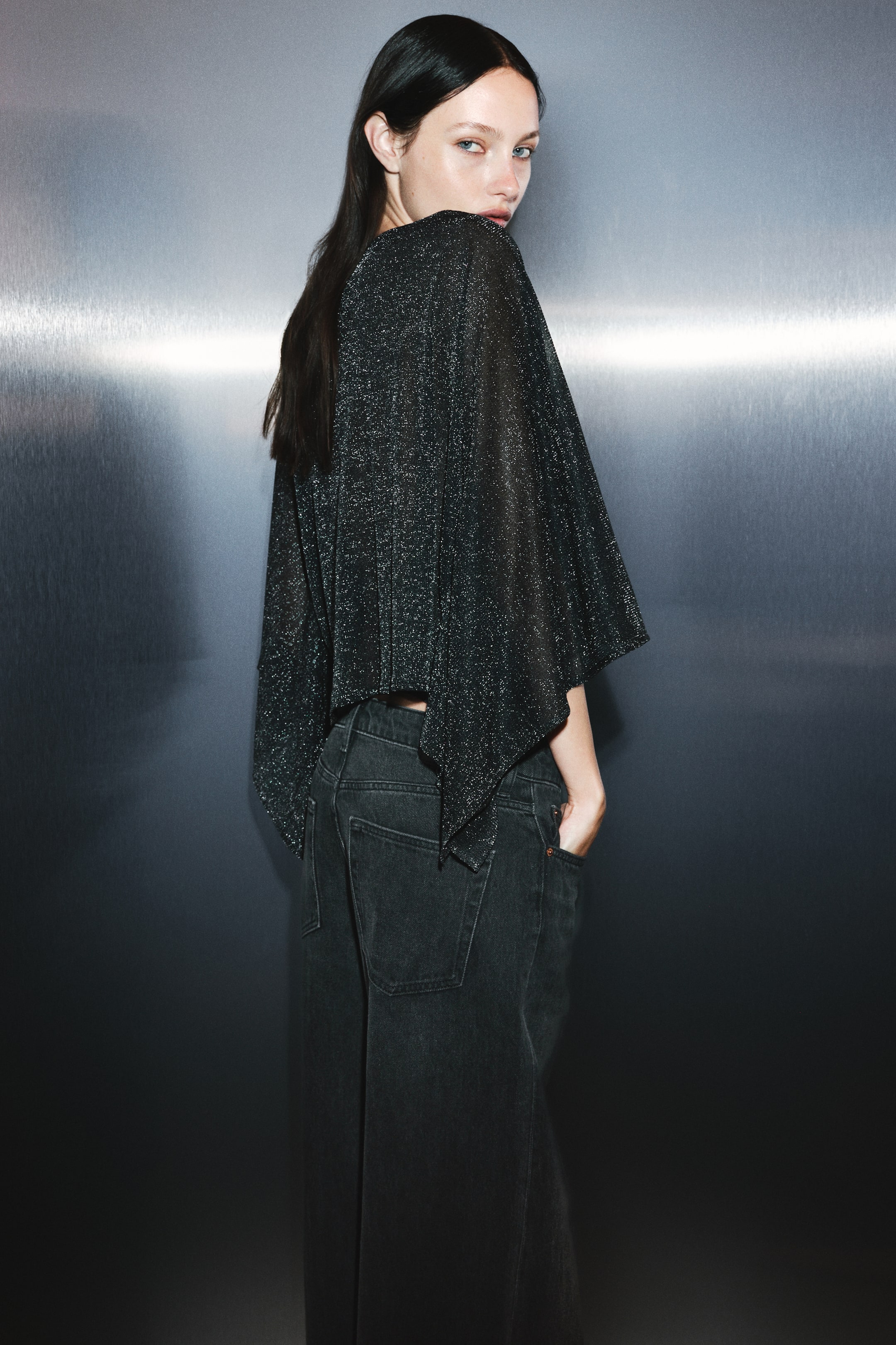 Oversized Cape Top