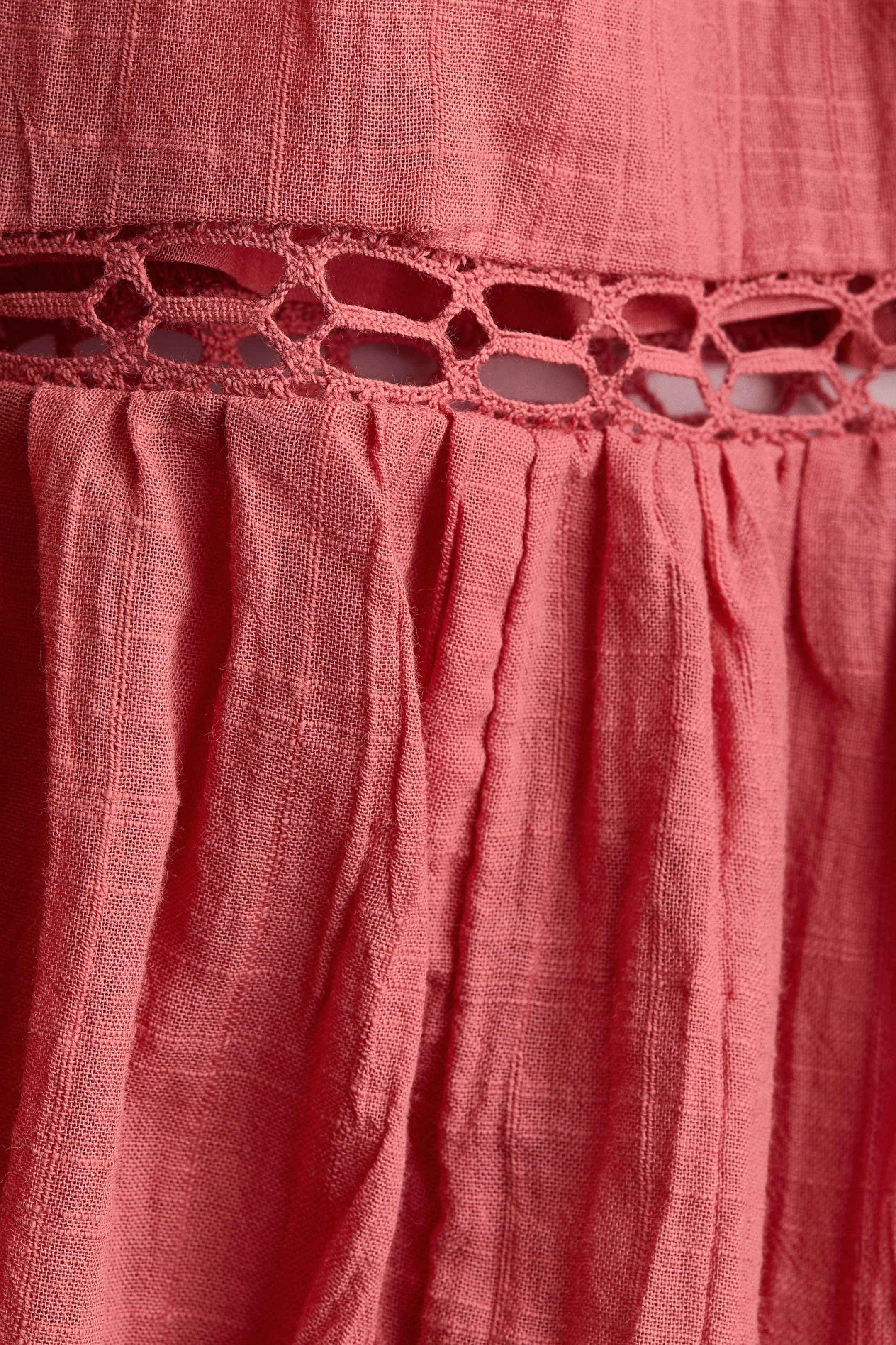 Женские юбки H&M Lace-Inset Cotton Skirt — фото 3