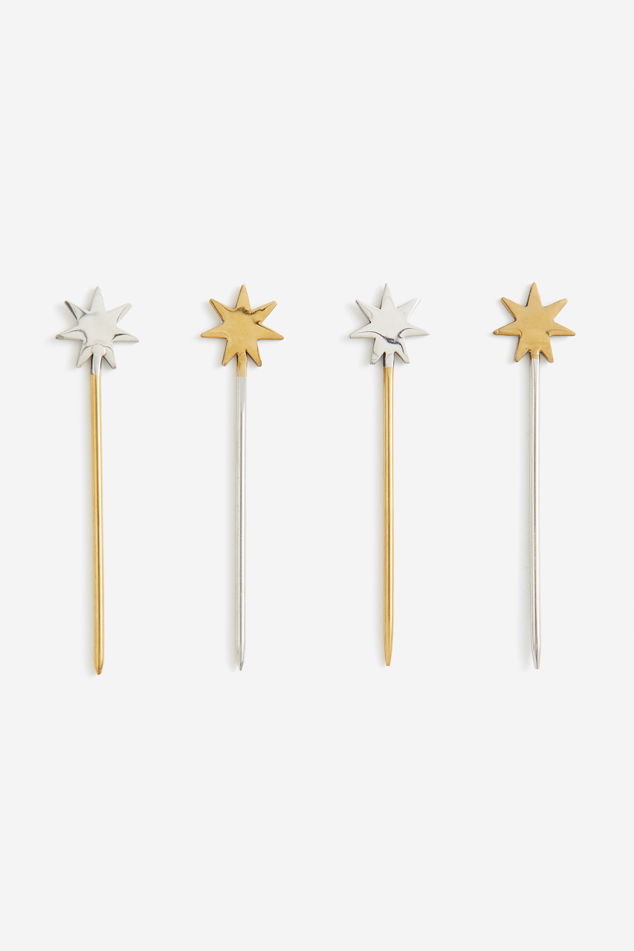 4-pack Metal Food Skewers