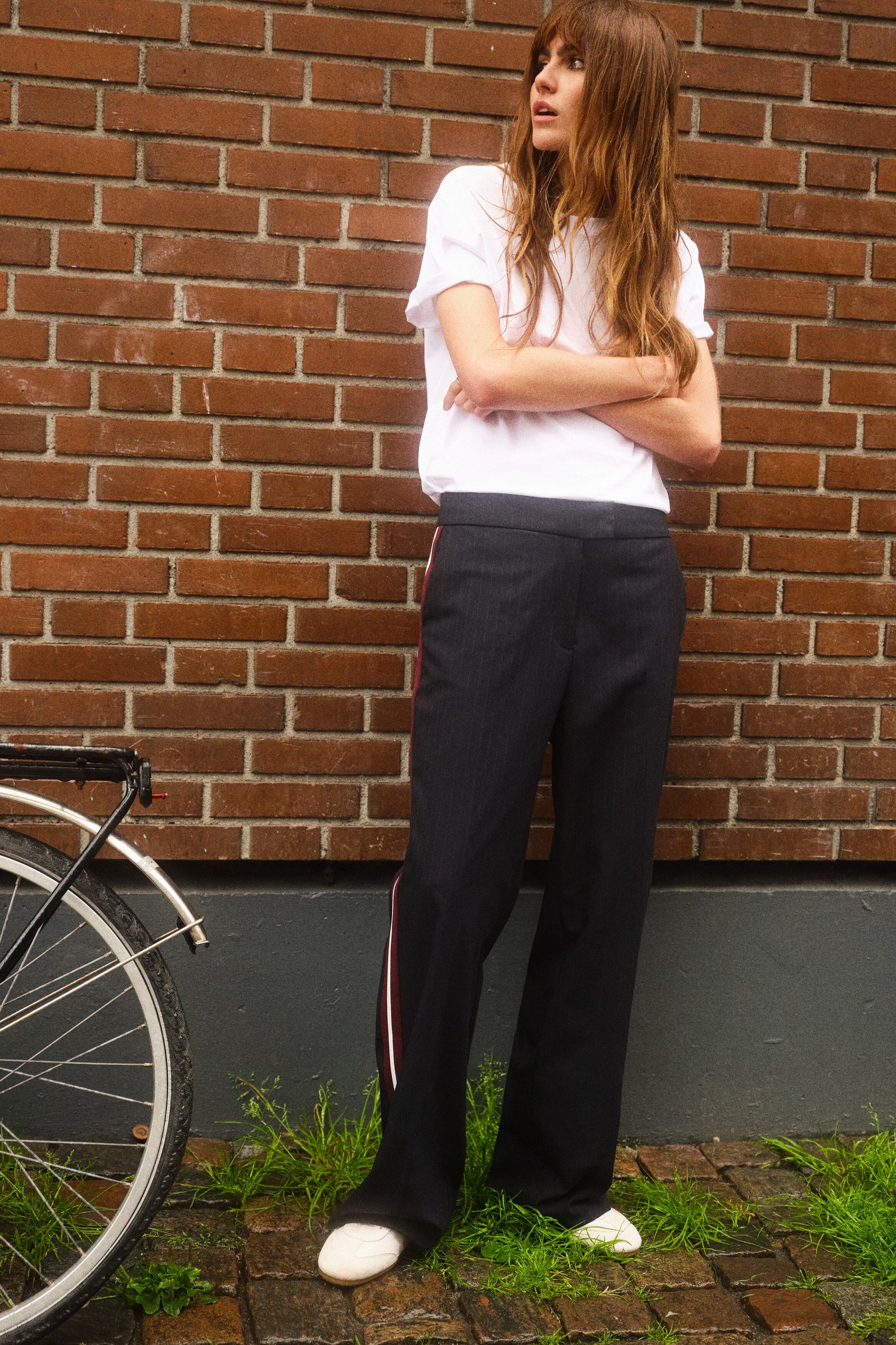 Side-striped tailored trousers