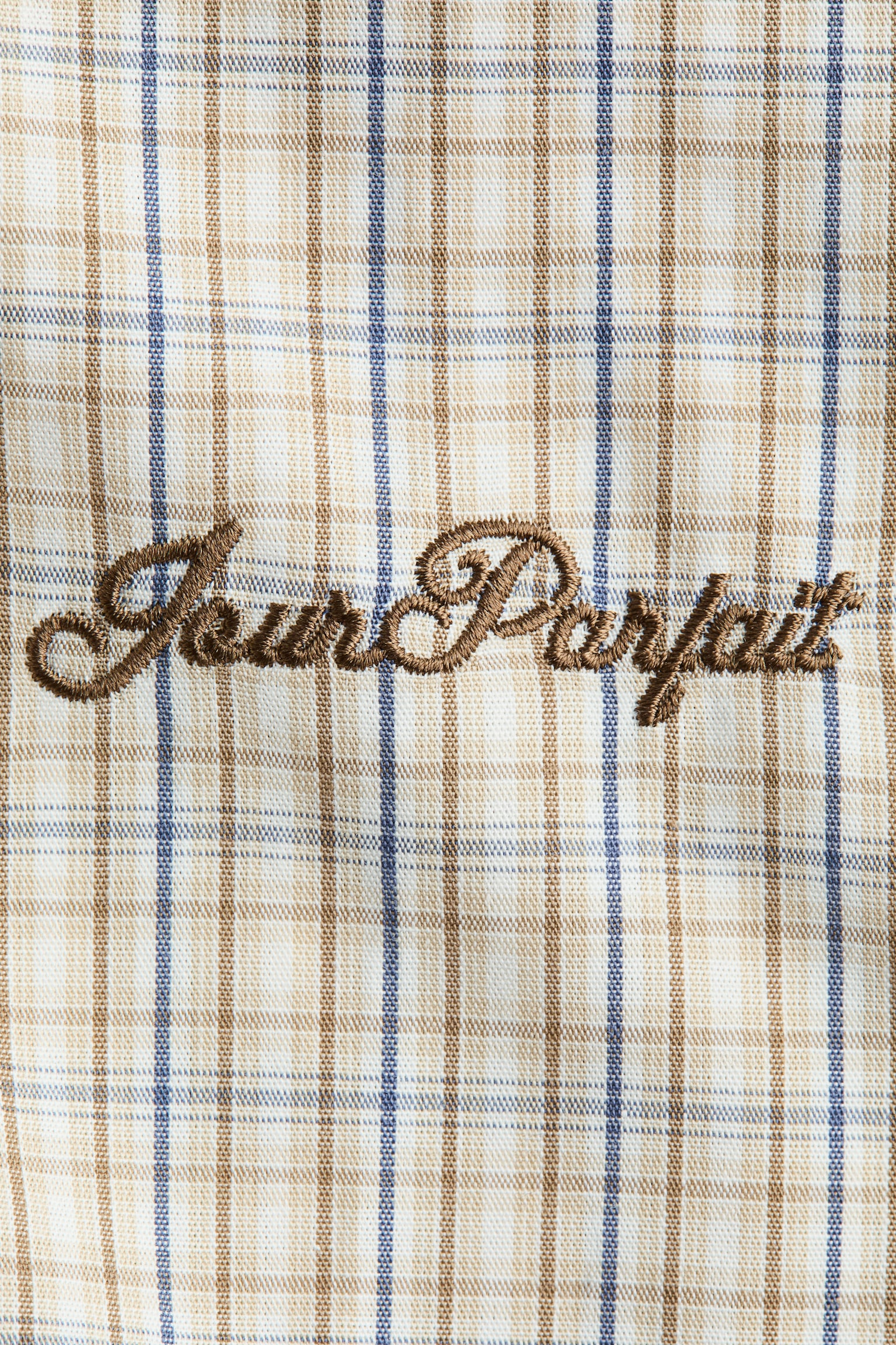 코튼 포플린 셔츠 - 베이지/체크/Light blue/Checked/브라운/체크 - 5