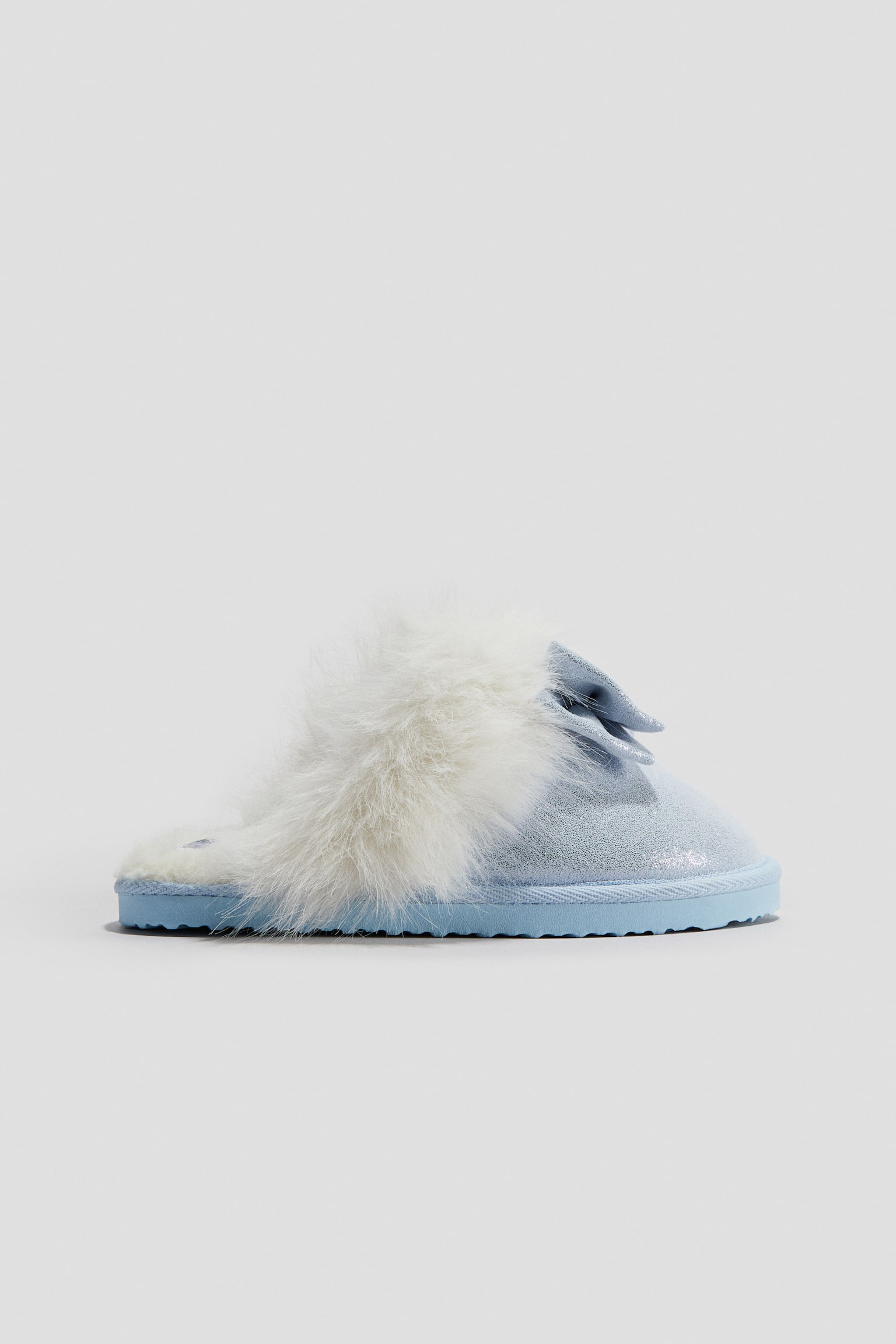 Детские тапочки H&M Glittery Slippers, цвет: Светлый синий — фото 3