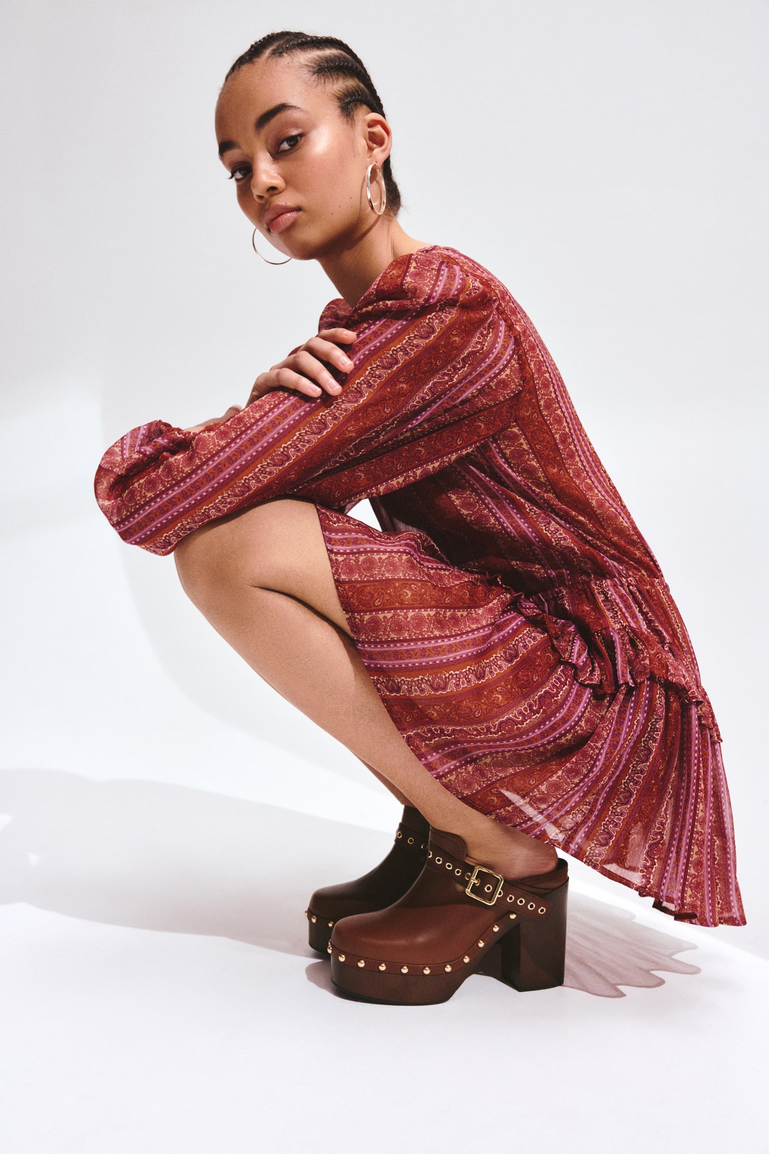 Heeled platform clogs - 4