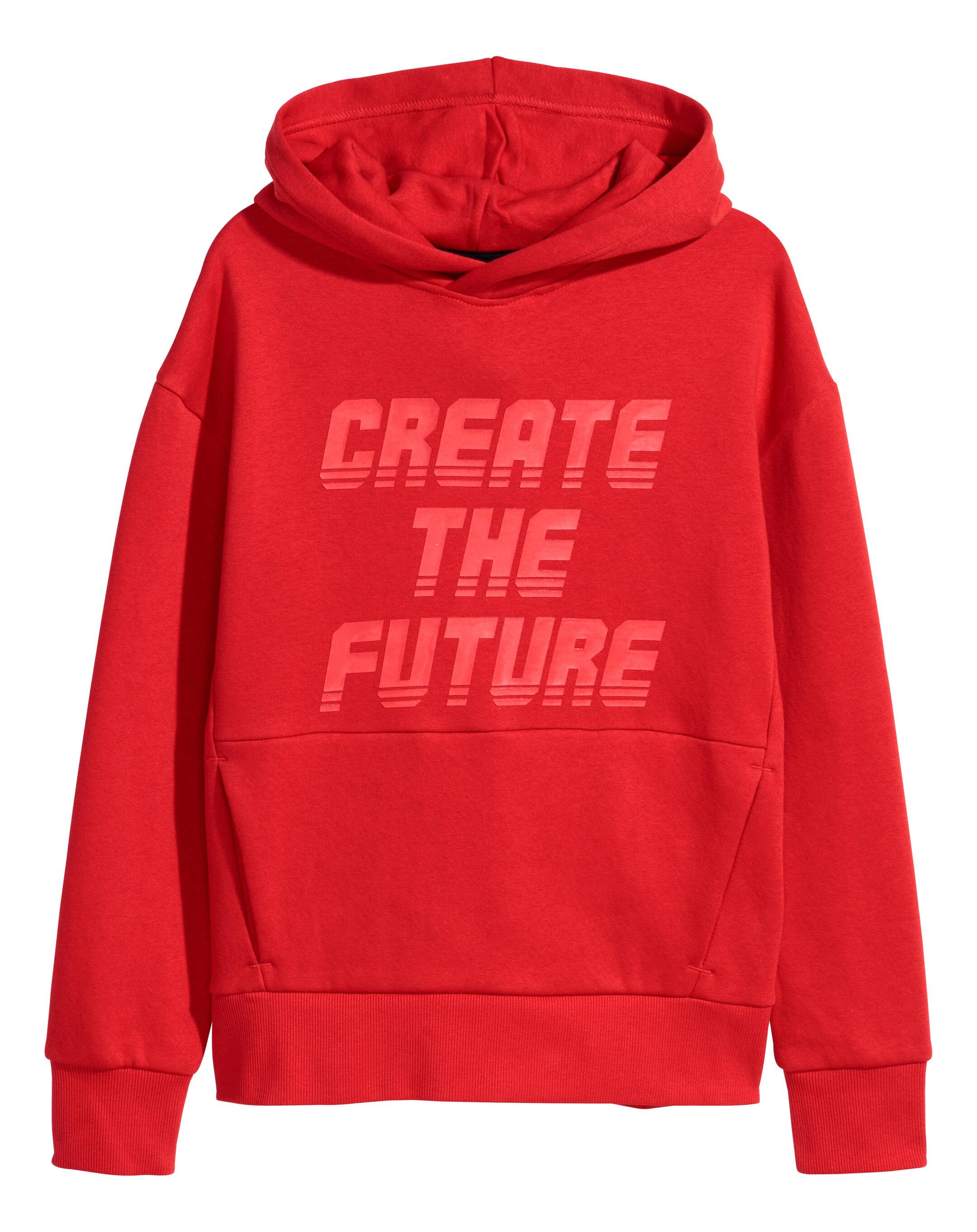 View larger image: Printed Hoodie - Red - Kids | H&M CA 1