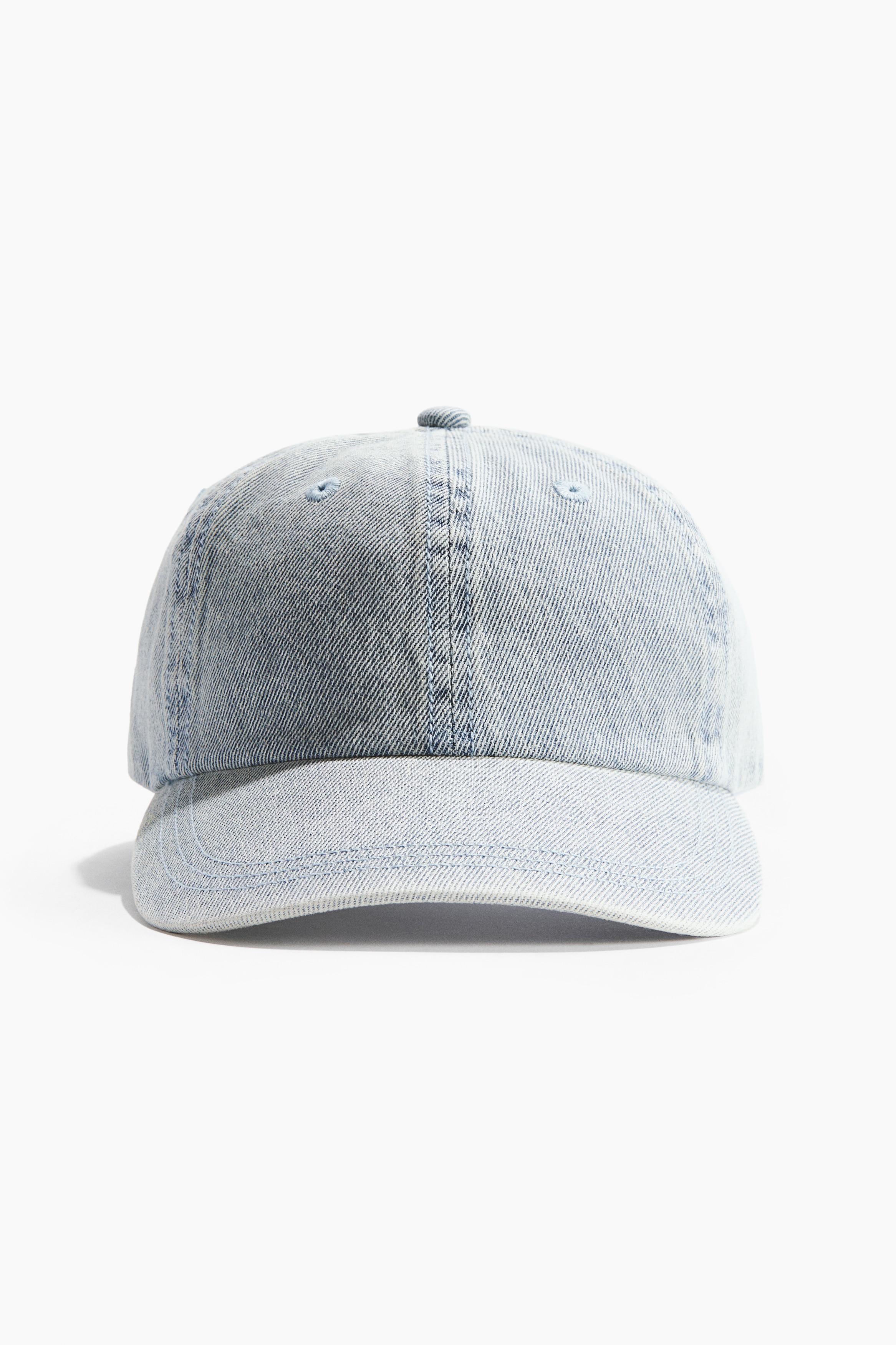 Gorra en sarga de algodón-Azul denim pálido/Ciao Bella
