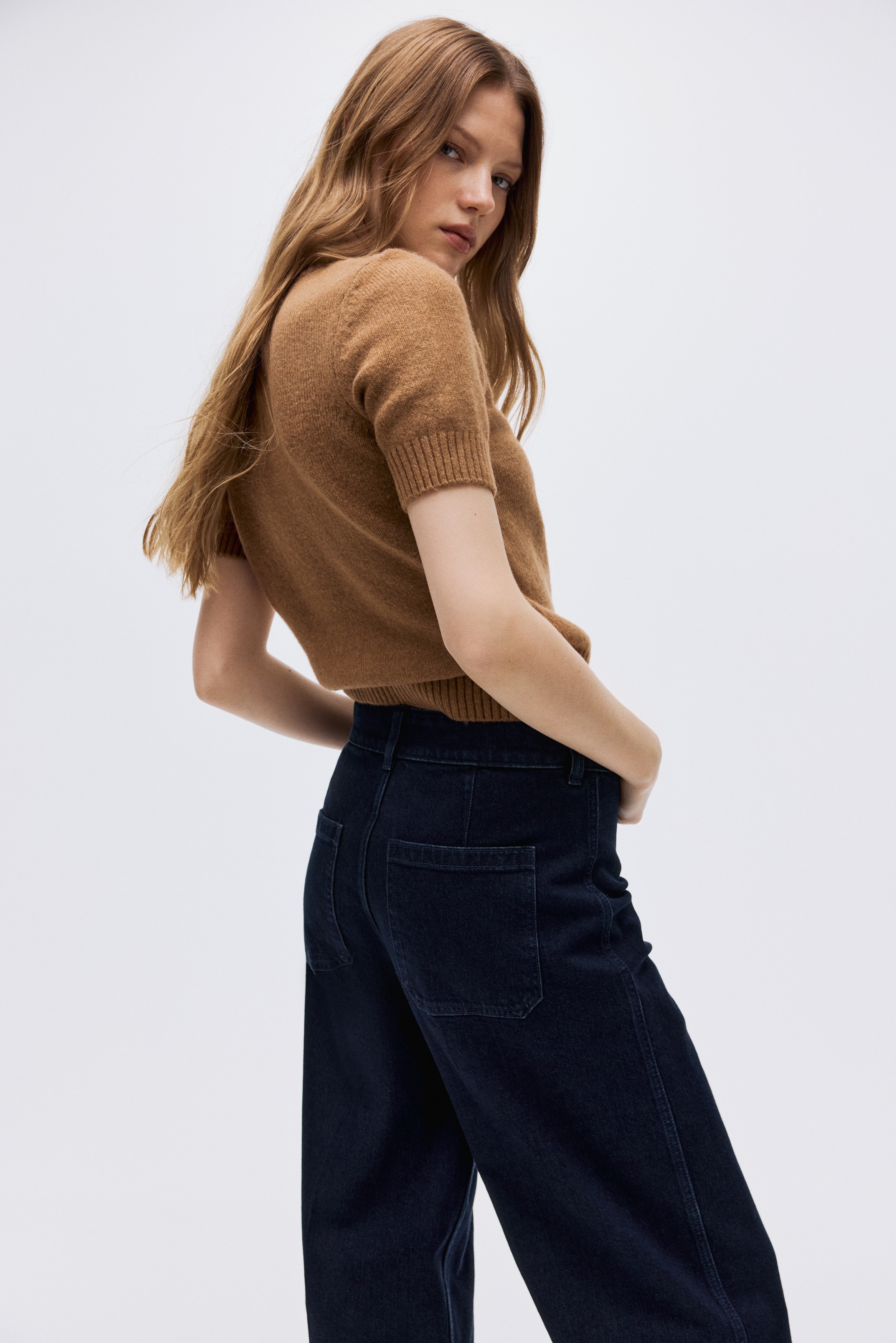 Wide High Ankle Jeans