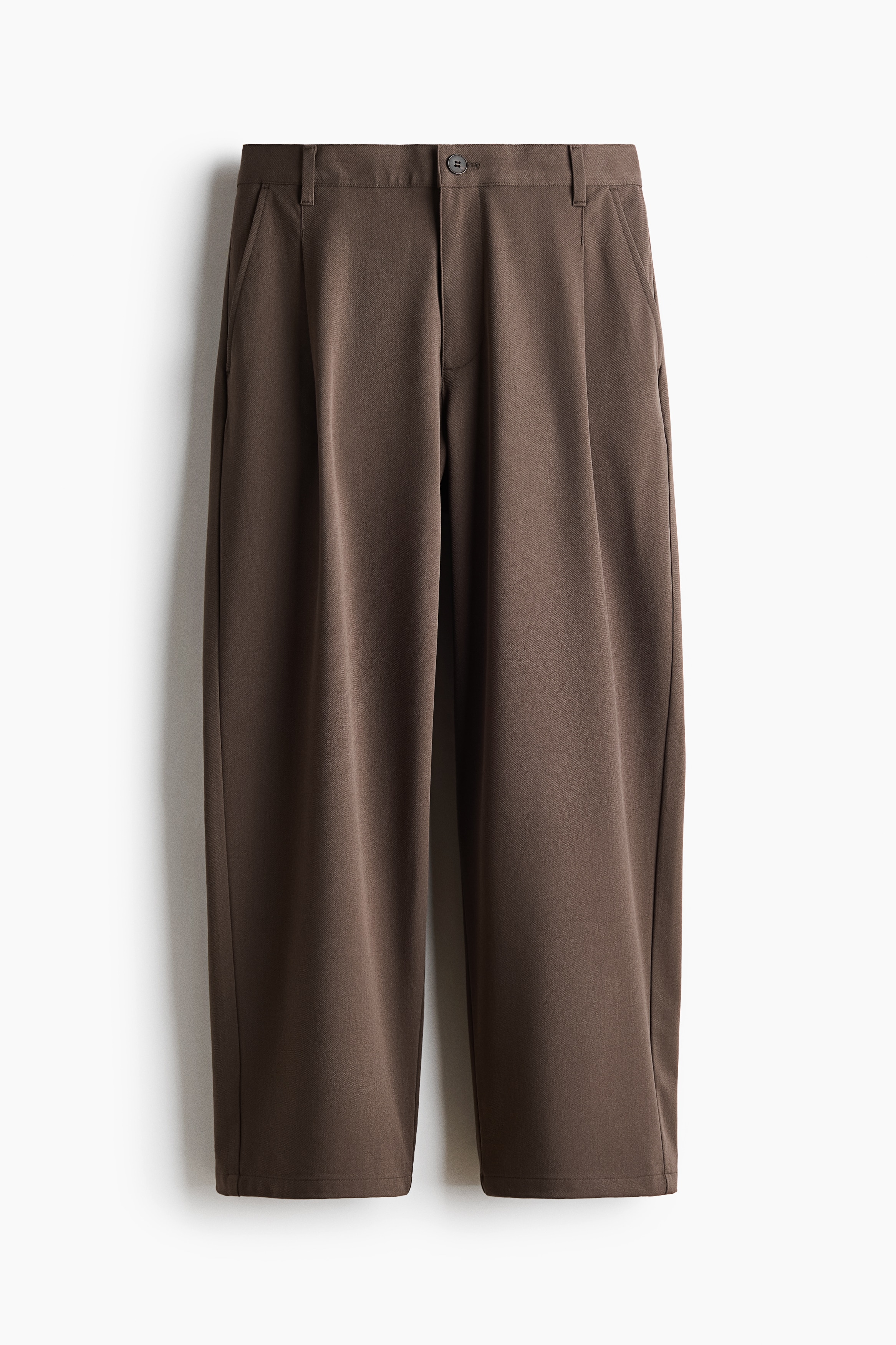 Quần dài kiểu may đo Loose Fit - Màu nâu xám đậm/Màu đen