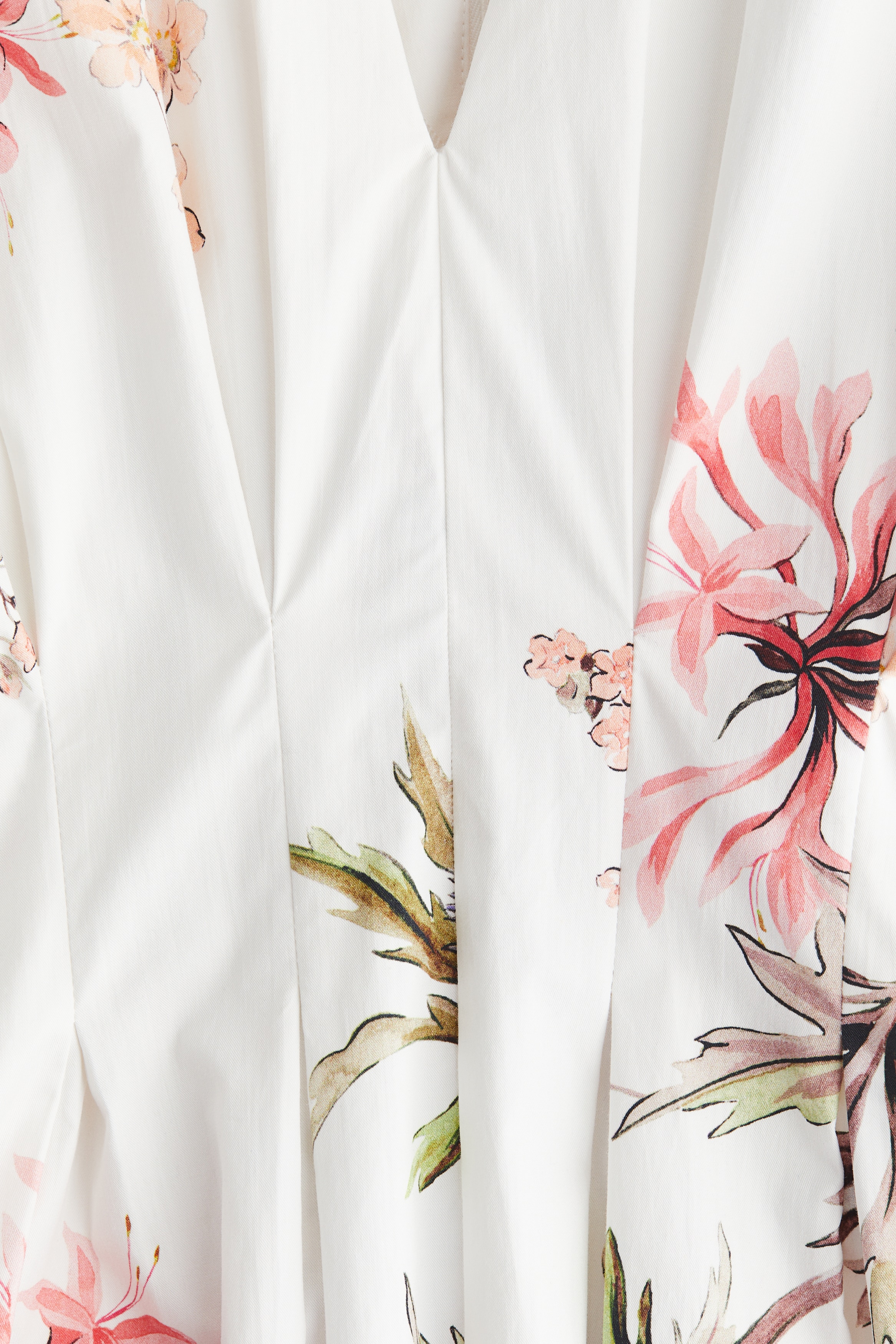 Waisted cotton dress