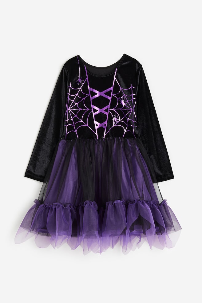 Halloween fancy dress costume - Black/Purple/Pink/Skeleton/Orange/Pumpkin - 2