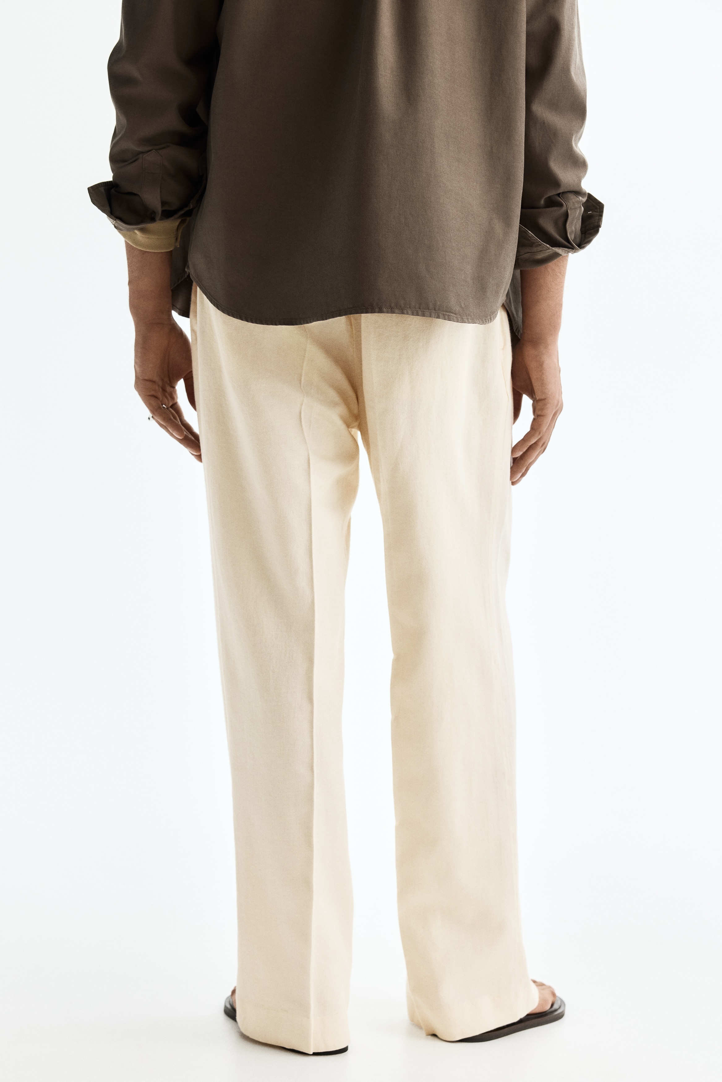 h&m loose dress pants Men's Dark gray Loose-Fit Pants