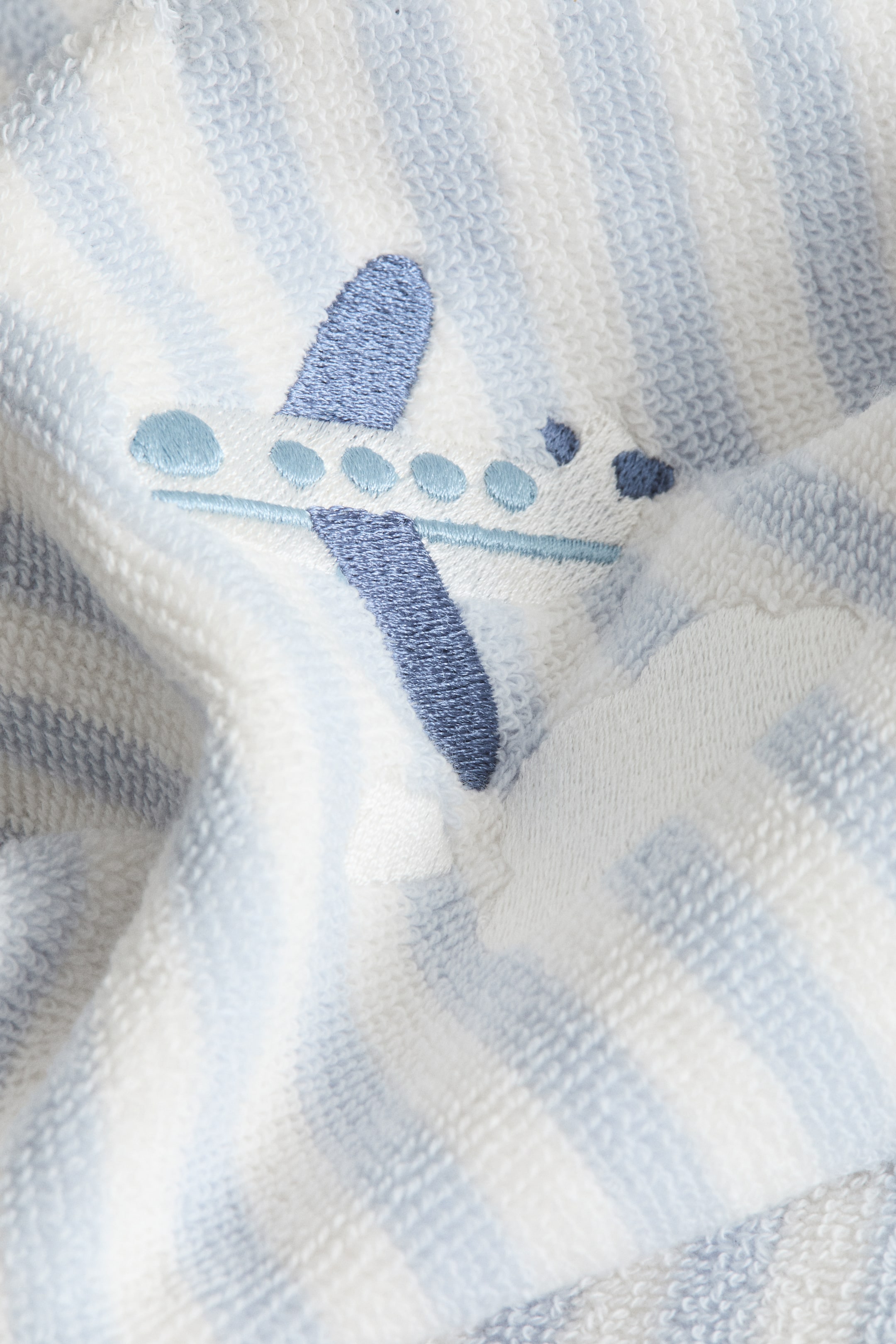 Embroidered-Detail Hooded Bath Towel