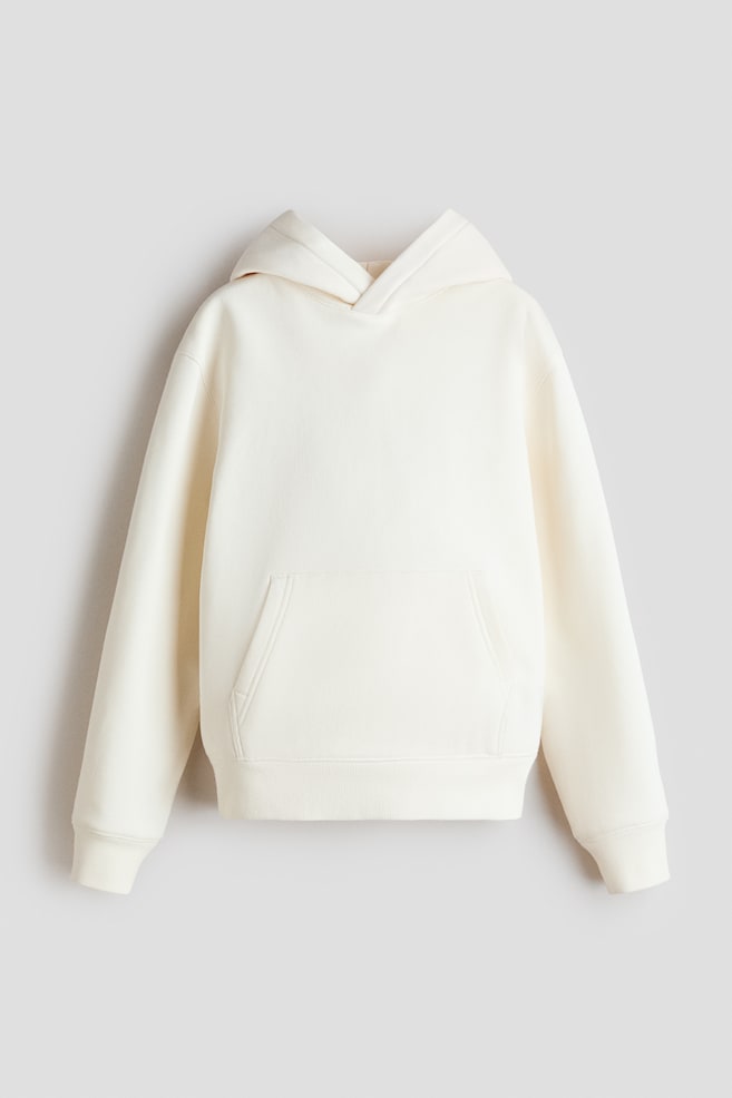 Brushed-inside hoodie - Cream/Light grey marl/Black/Navy blue/Dusty blue/Dark grey/Grey marl/Beige - 1